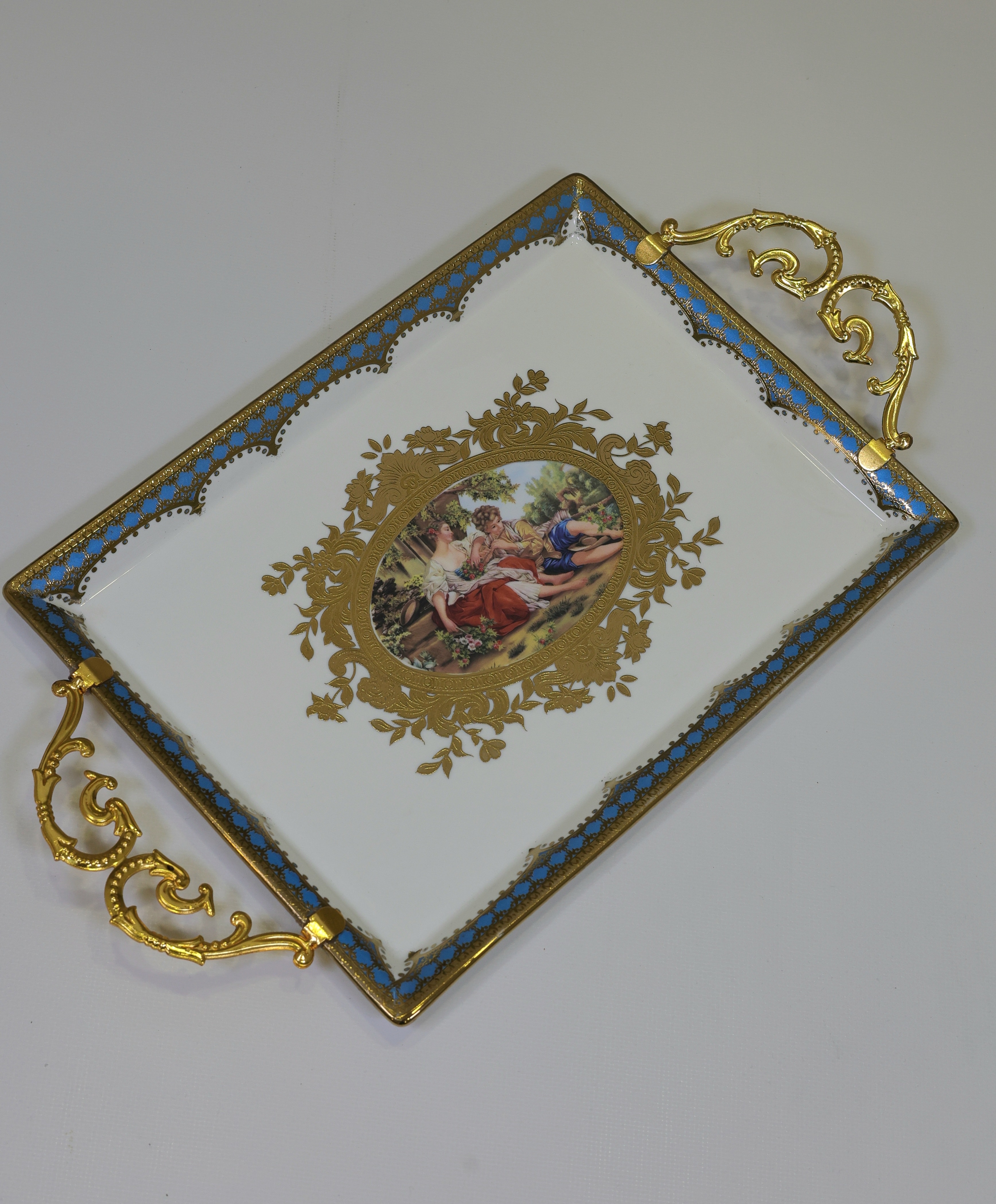 PORSELEN MARKİZ TEPSİ KARGO DAHİL