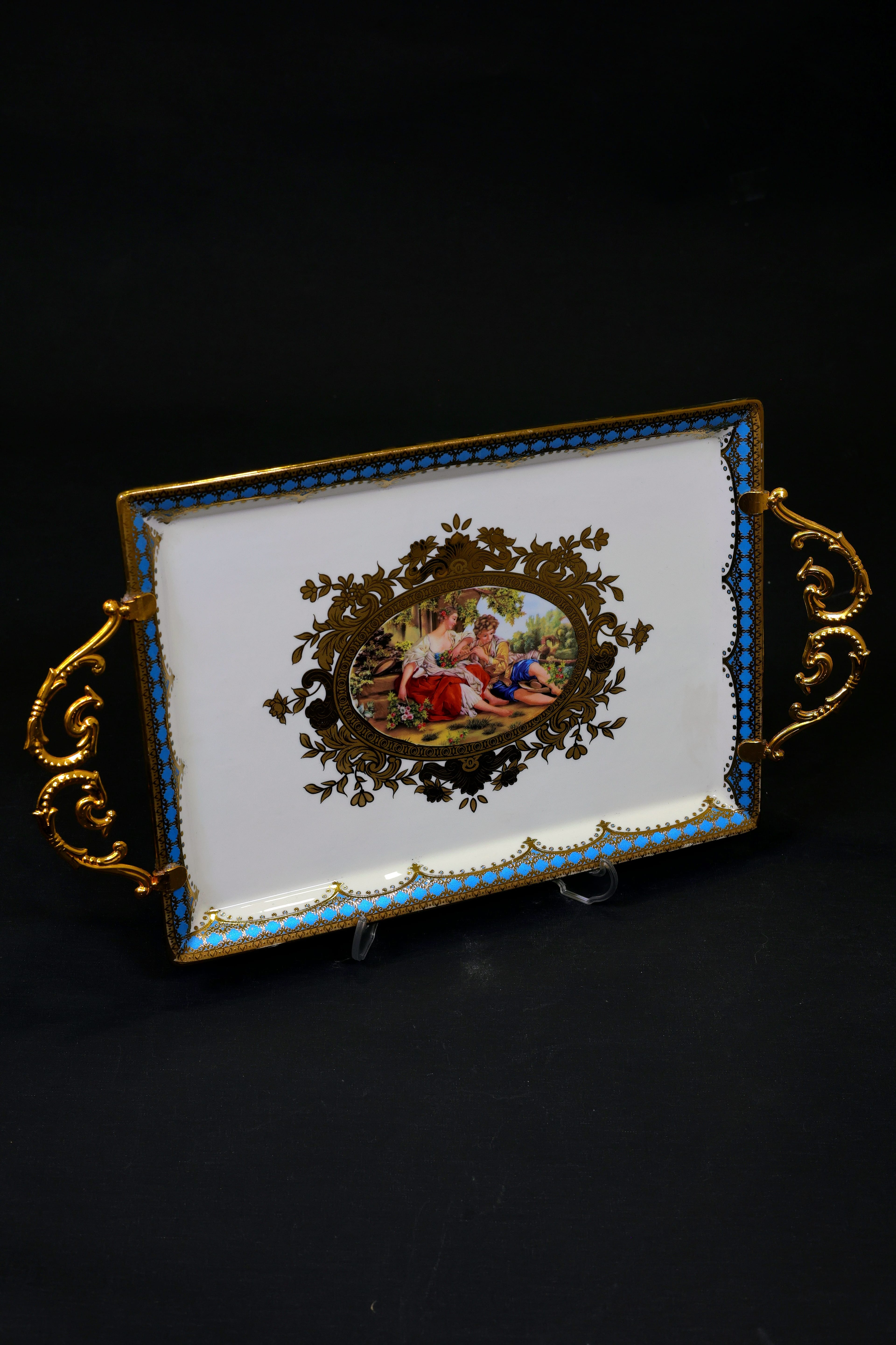 PORSELEN MARKİZ TEPSİ KARGO DAHİL