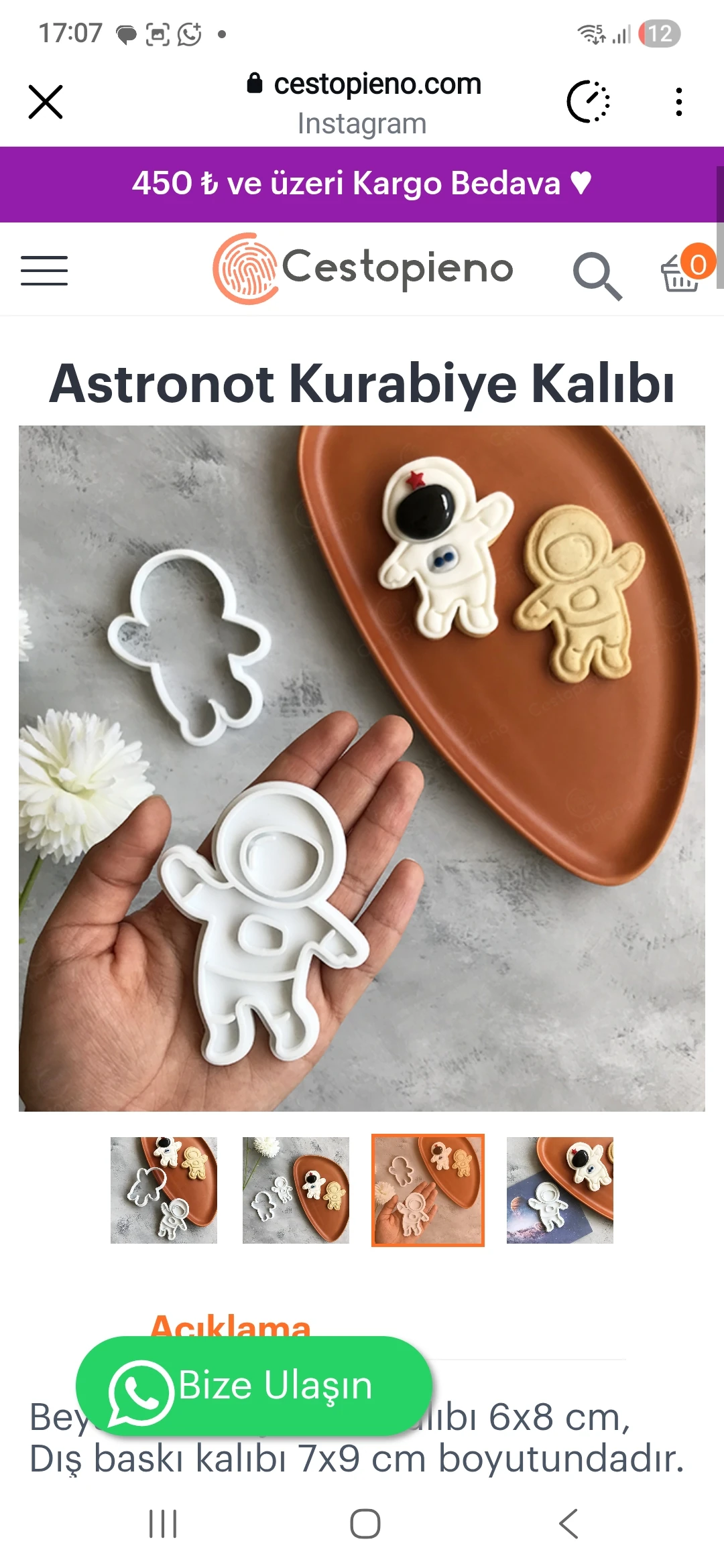 ASTRONOT KURABİYE KALIBI