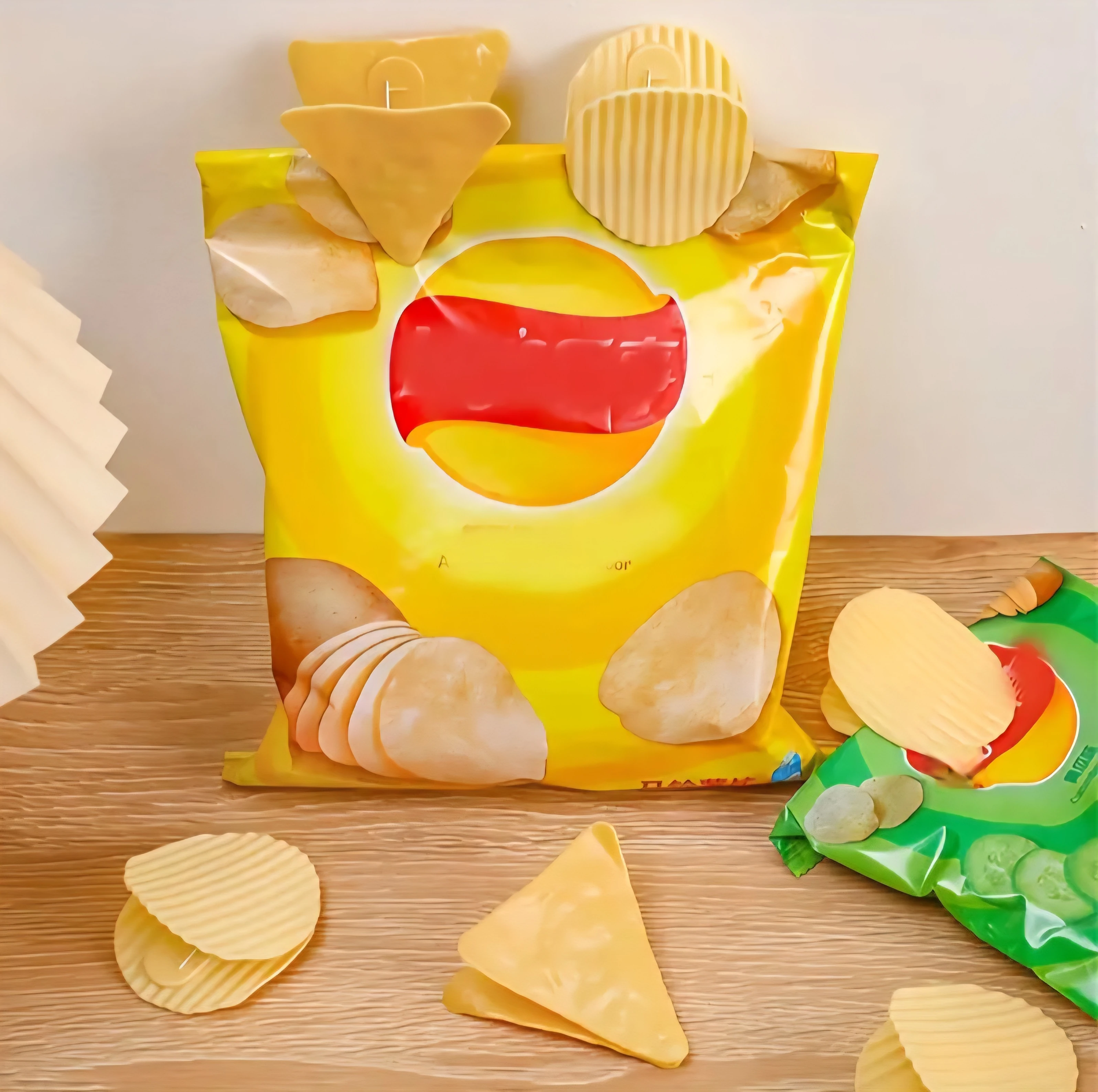 4 LÜ CİPS POŞETİ POŞET TUTUCU