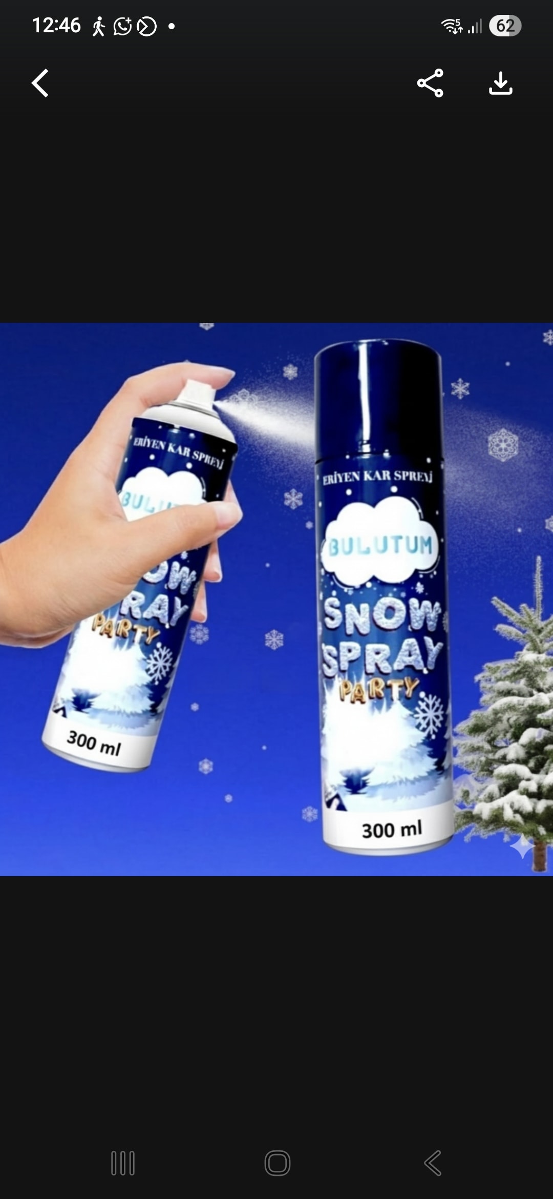 ERİYEBİLEN KAR SPREYİ