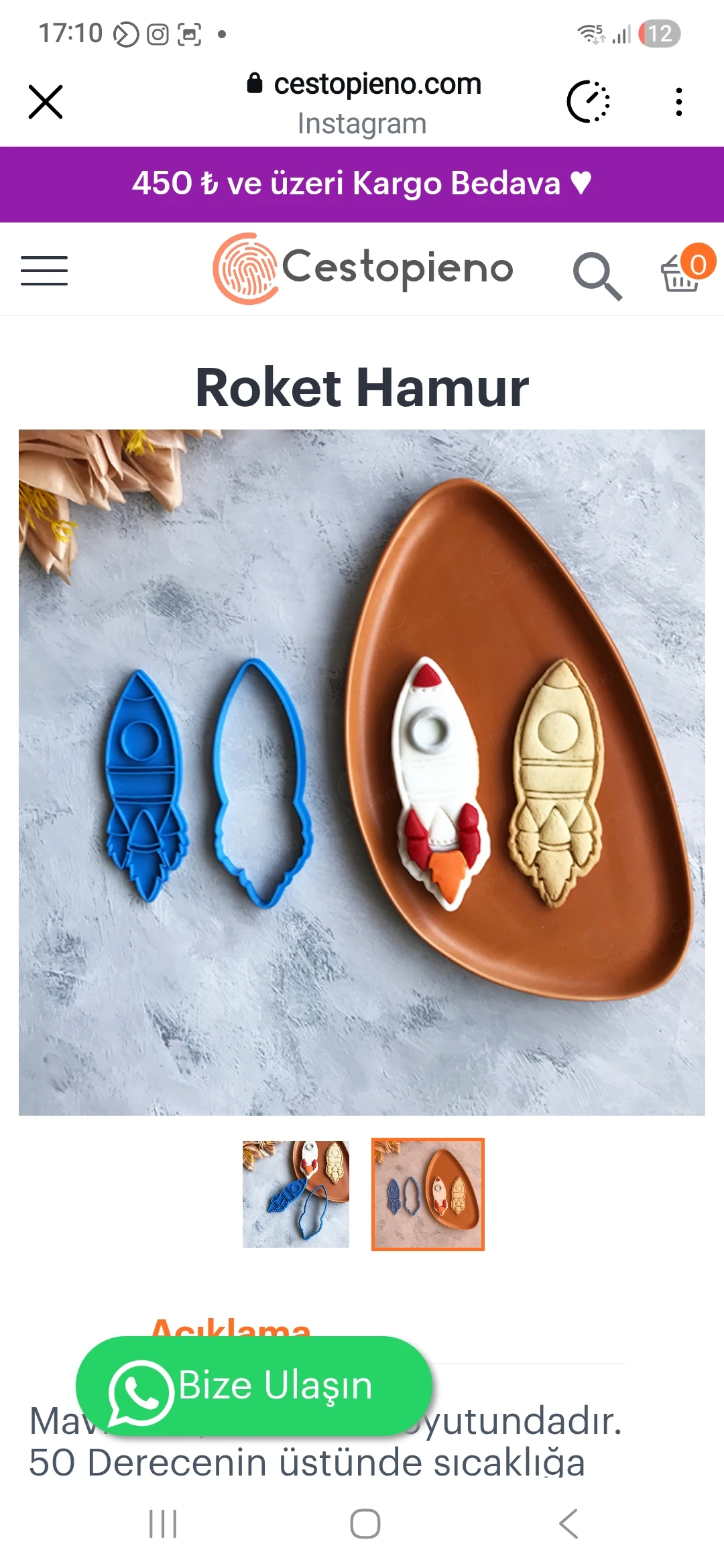 ROKET FÜZE UZAY MEKİK KURABİYE KALIBI