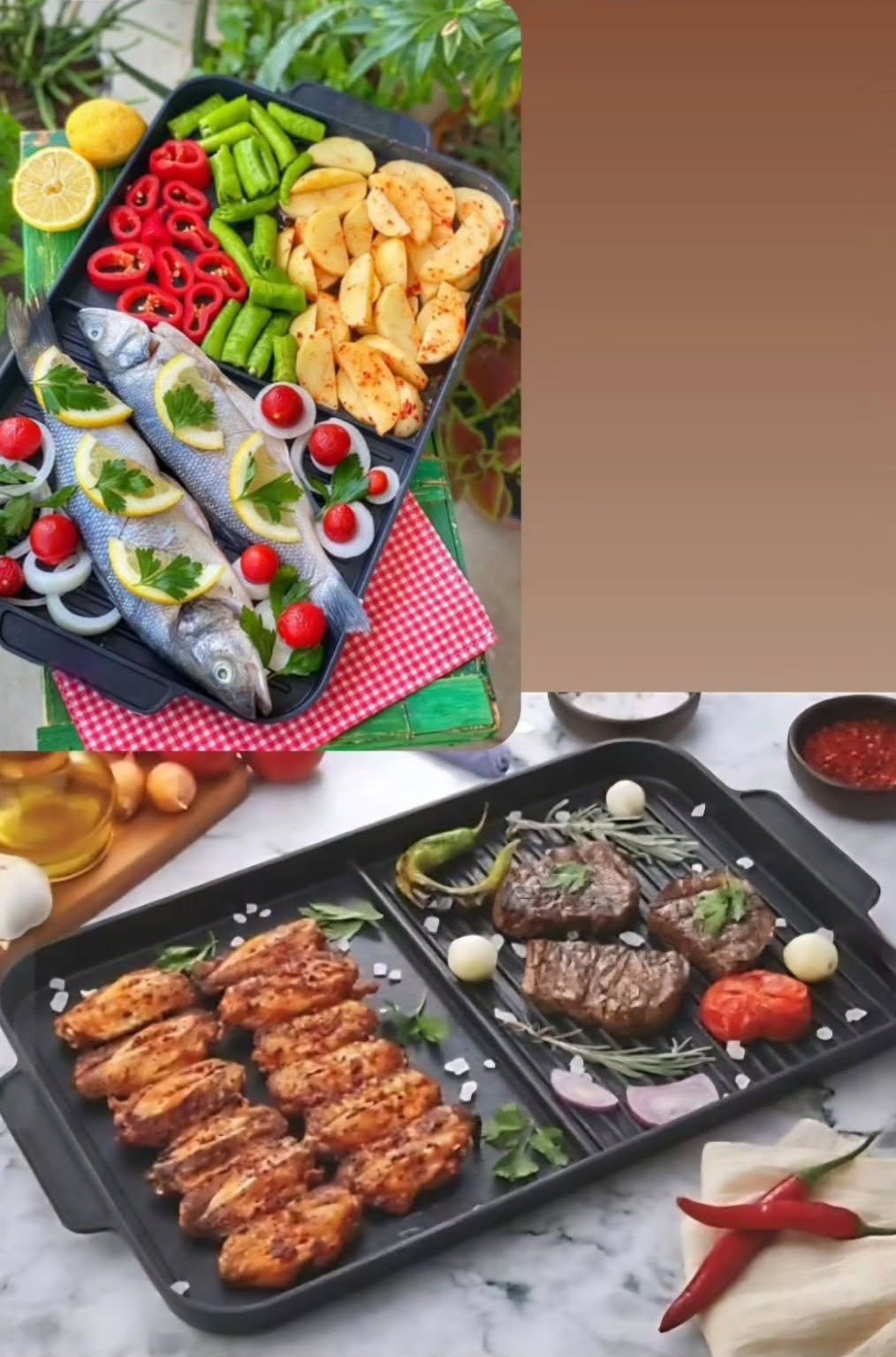 İKİ BÖLMELİ TAVA KARGO DAHİL 
