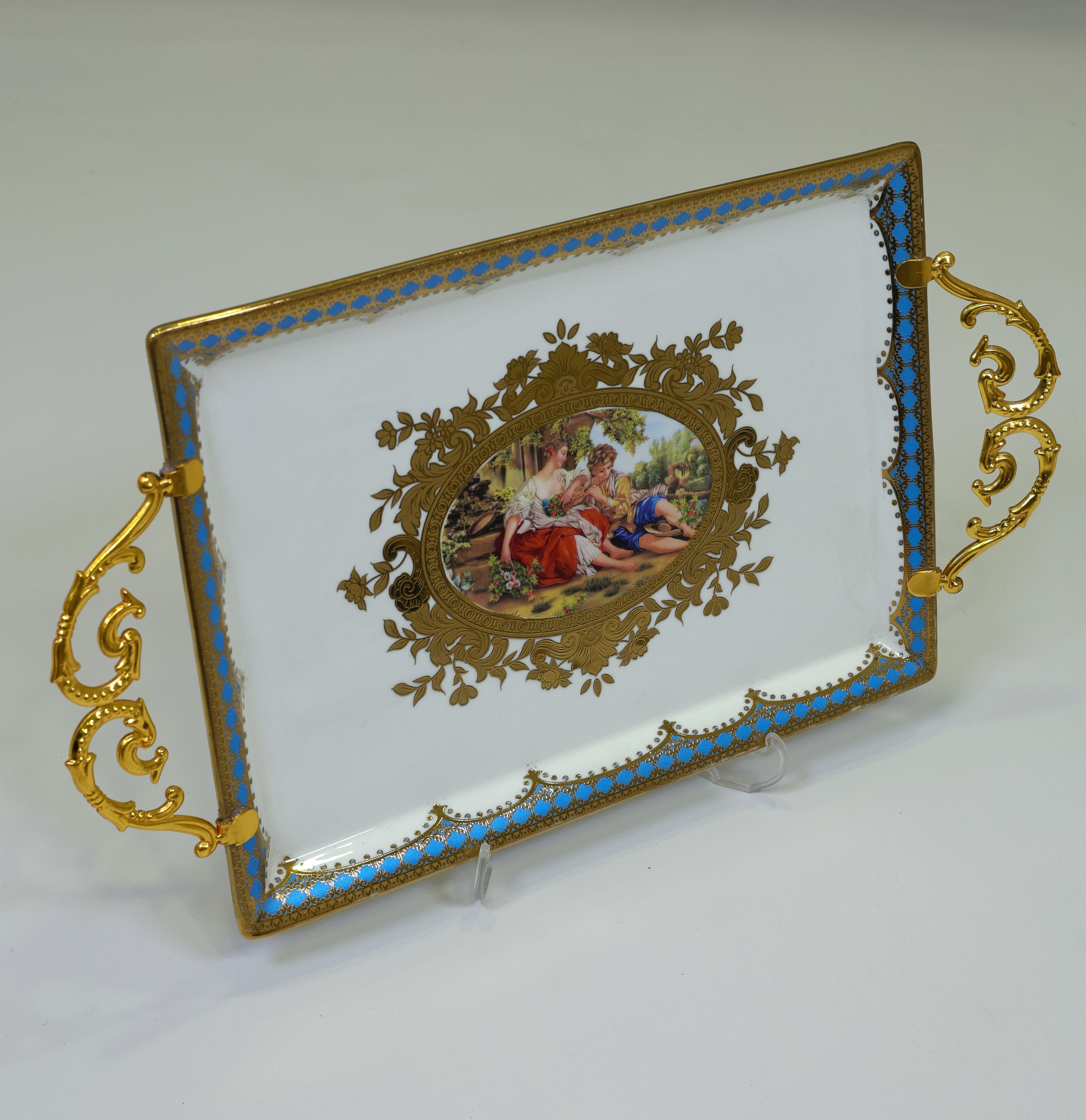 PORSELEN MARKİZ TEPSİ KARGO DAHİL