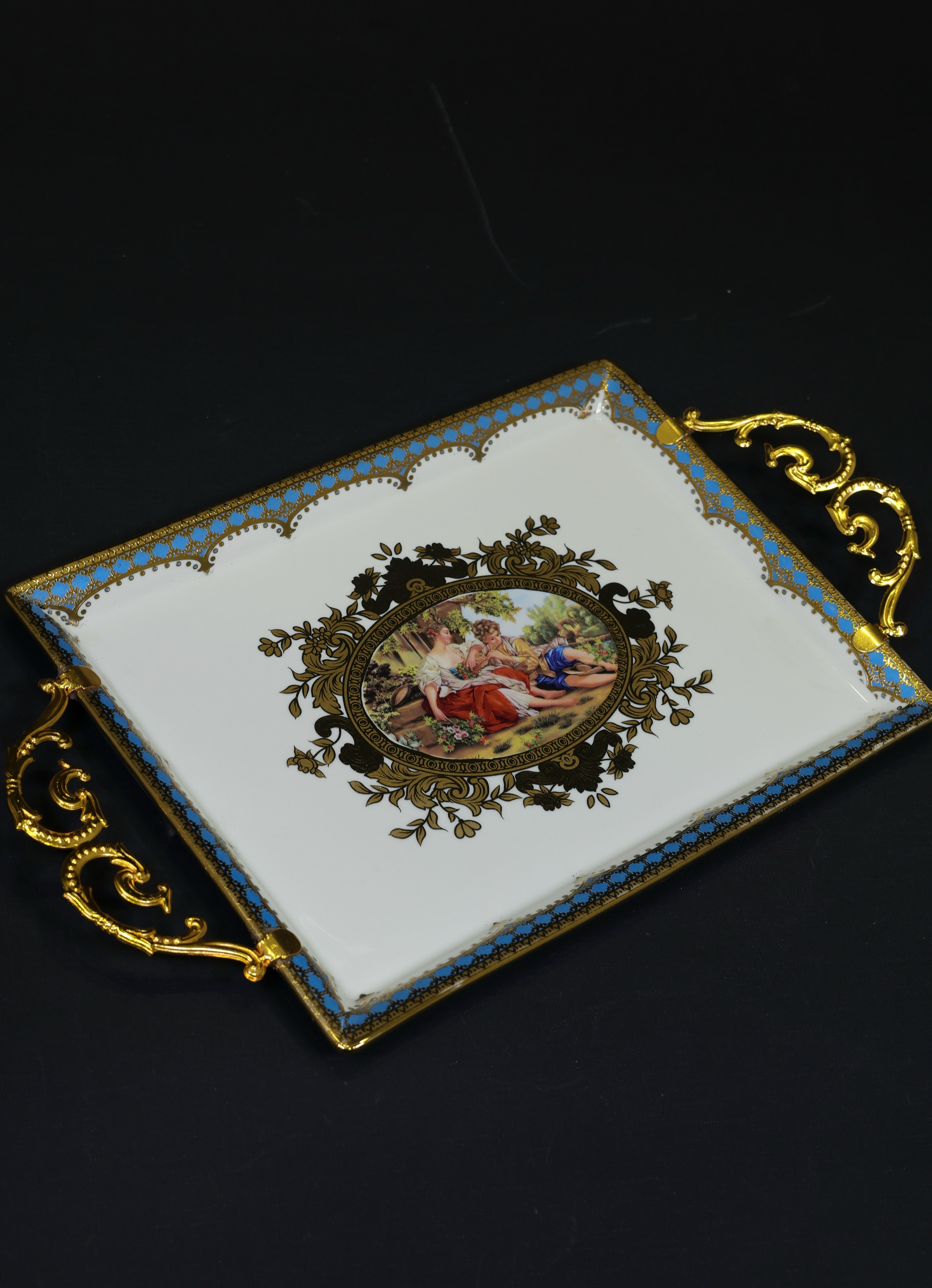 PORSELEN MARKİZ TEPSİ KARGO DAHİL