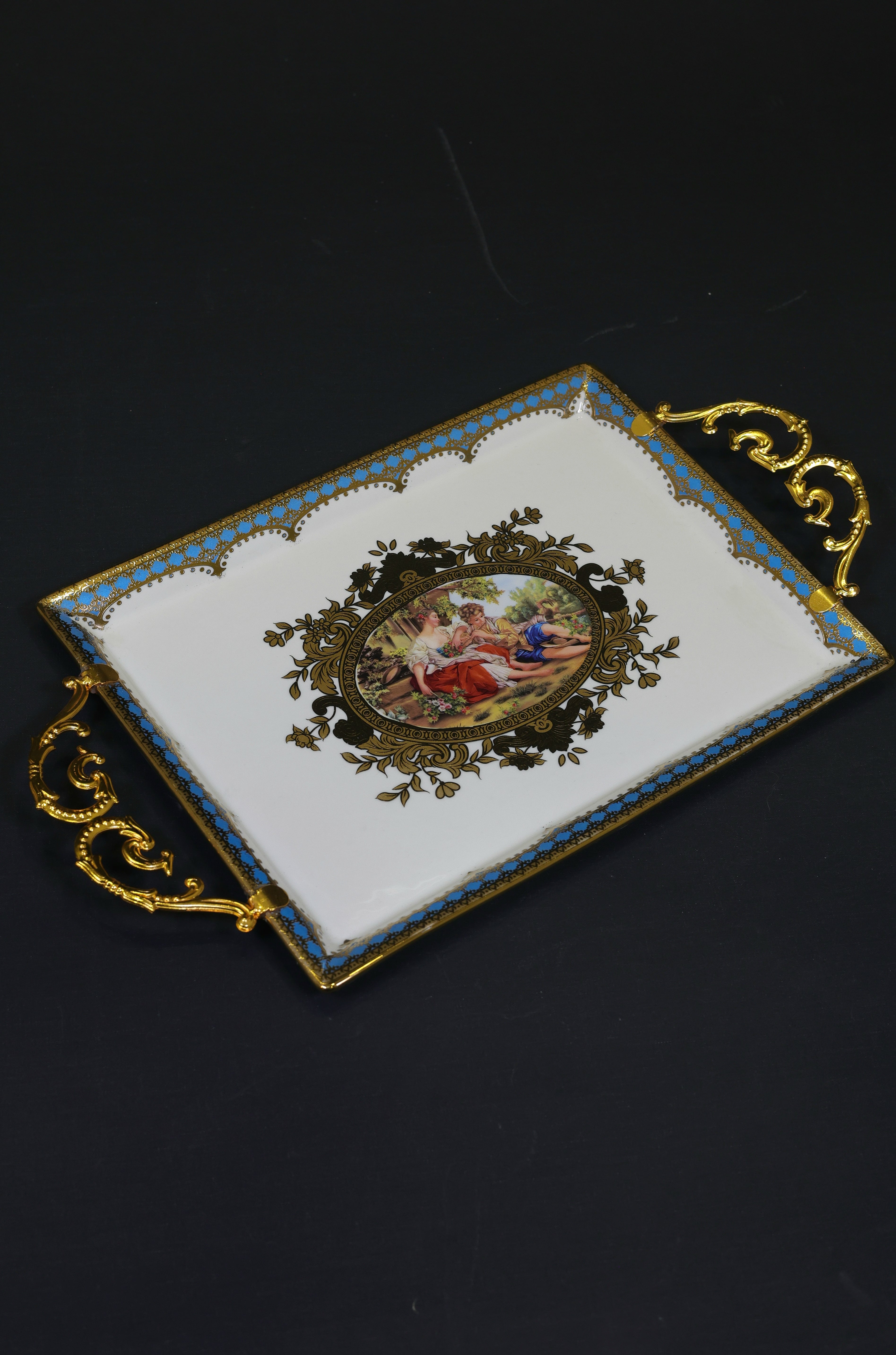 PORSELEN MARKİZ TEPSİ KARGO DAHİL