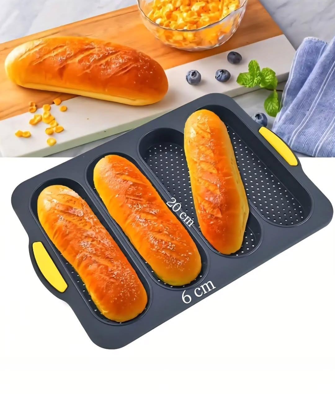 4 LÜ SİLİKON SANDVİÇ EKMEK KALIBI KARGO DAHİL
