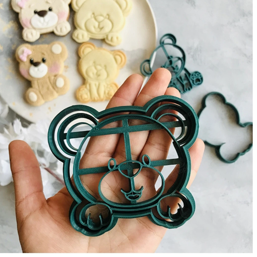 SEVİMLİ AYICIK KAFASI KURABİYE KALIBI 