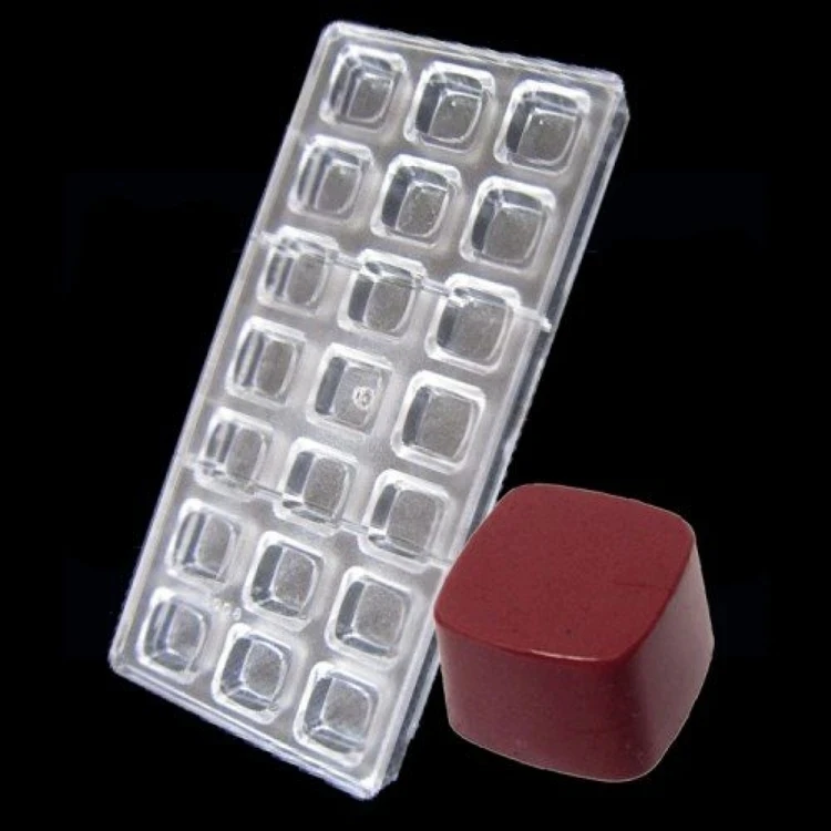 POLİKARBON KARE ÇİKOLATA KALIBI KARGO DAHİL 