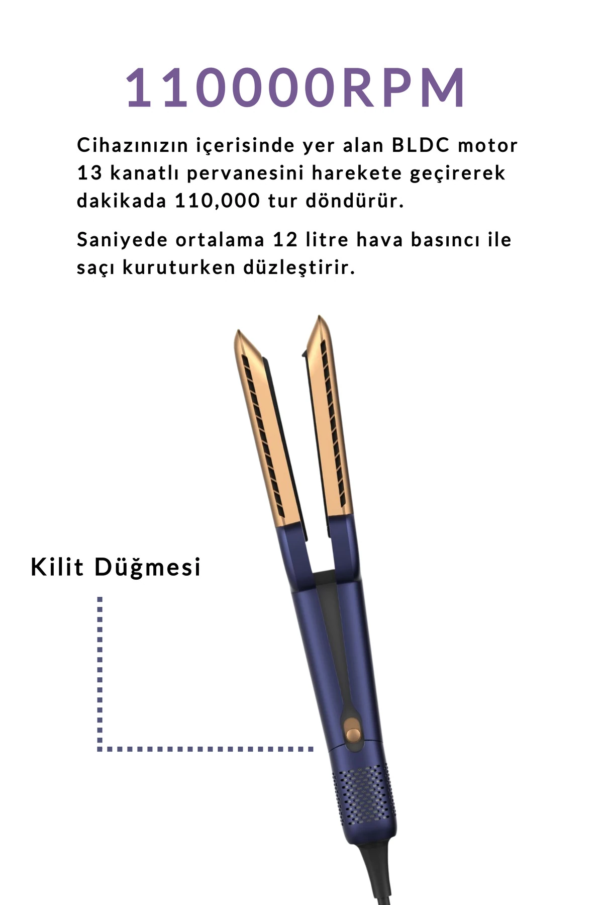 HİGH SPEED AİRSTRAİT SAÇ DÜZLEŞTİRİCİ