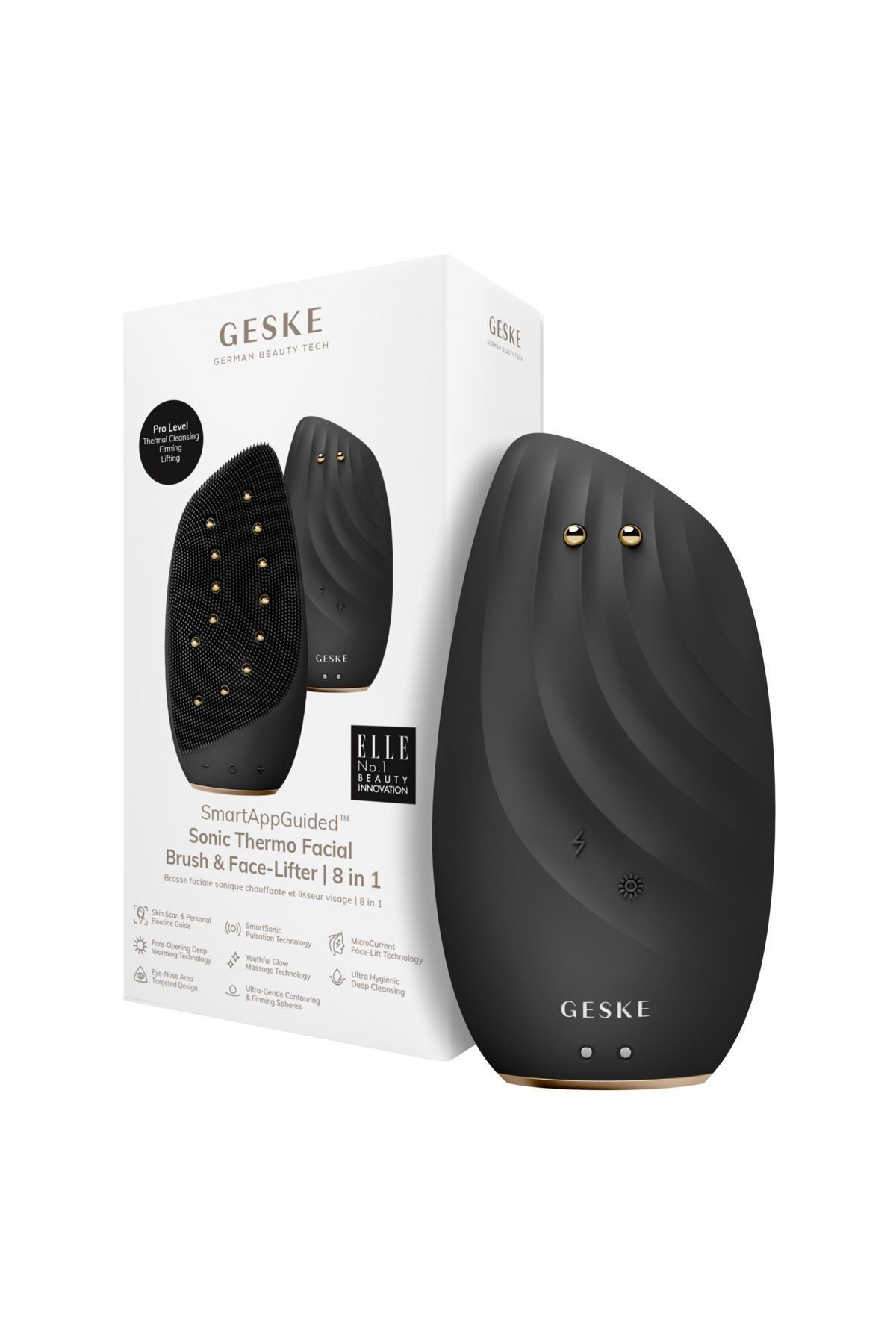 Mikro Akım Termal Yüz Temizleme ve Cilt Sıkılaştırıcı Cihaz  | Sonic Thermo Facial Brush Face-Lifter