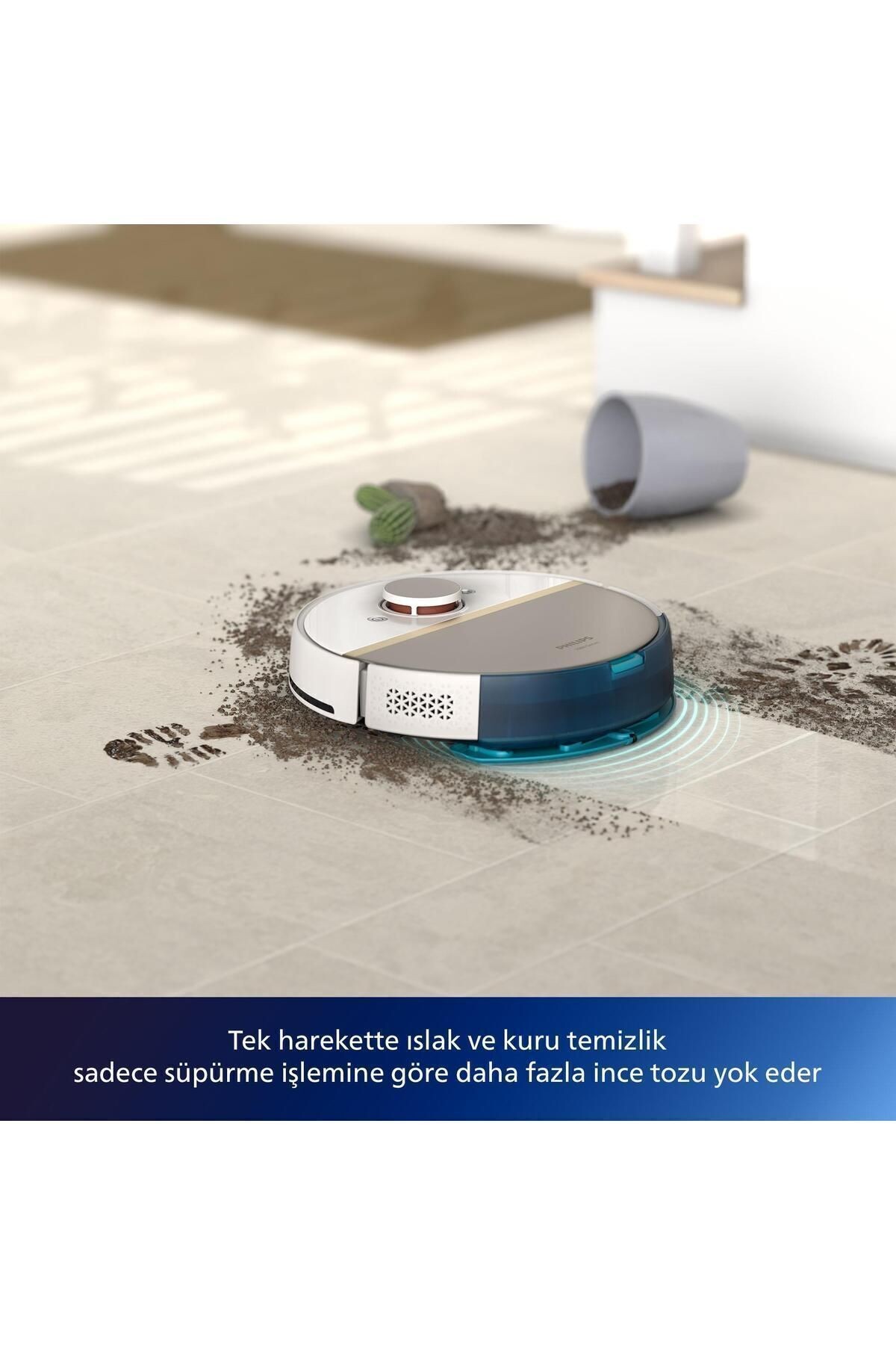 Homerun 7000 Serisi Aqua Xu7100/02 Çöp Istasyonlu Akıllı Robot Süpürge