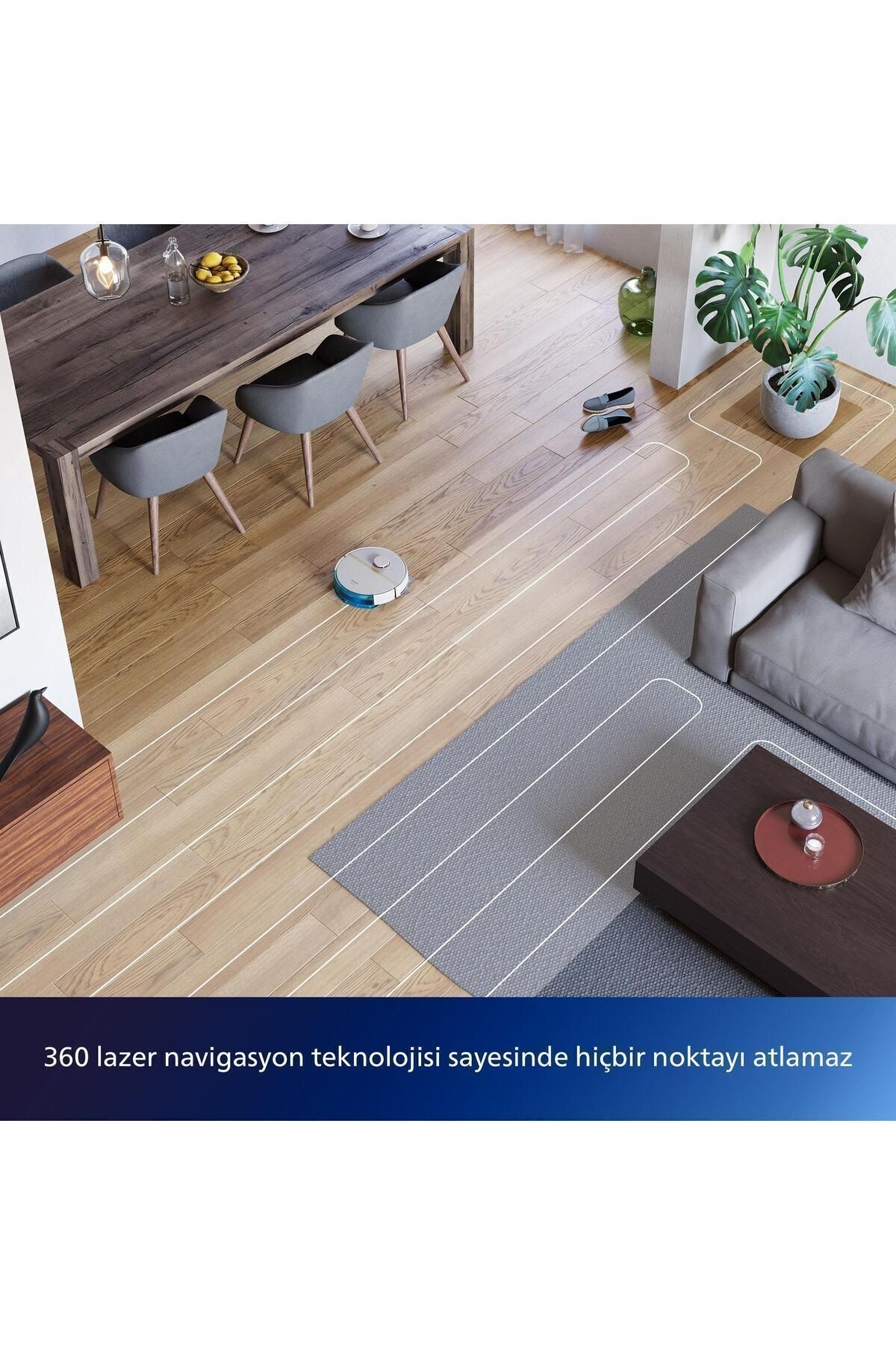 Homerun 7000 Serisi Aqua Xu7100/02 Çöp Istasyonlu Akıllı Robot Süpürge