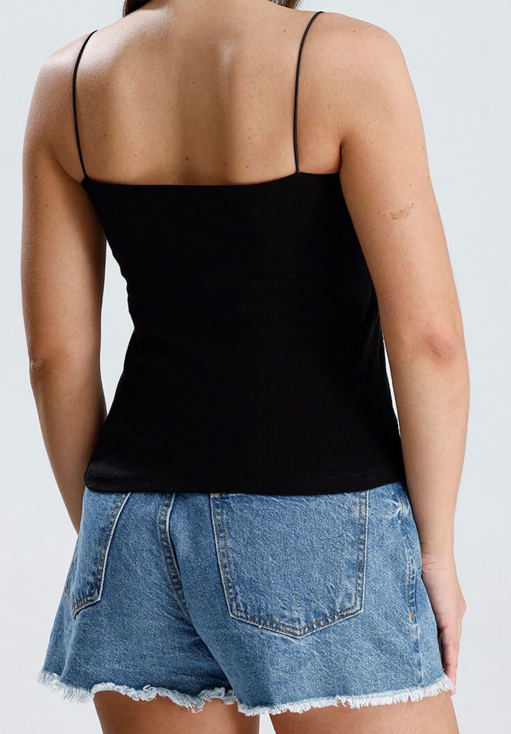 Kadın İp Askılı Atlet 2'li Siyah