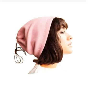 Unisex Rüzgar Önleyici Polar Boyunluk Bere - pembe