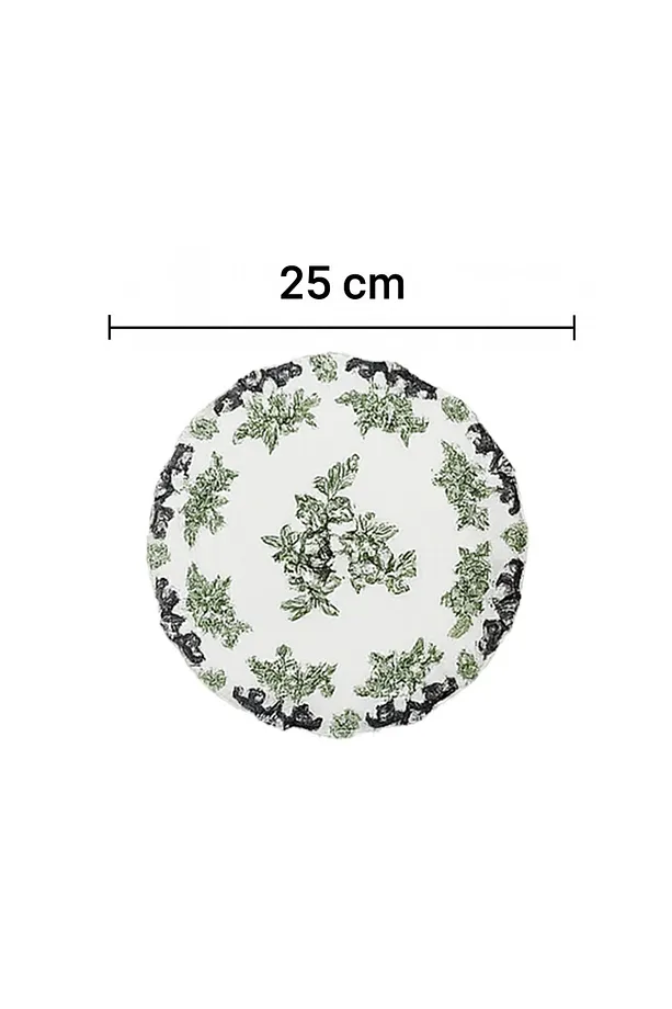 Antique Green 24 Parça Porselen Yemek Takımı - Antik Yeşil Yemek Takımı