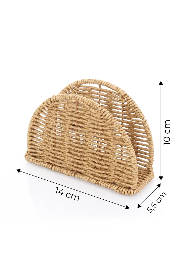 Rattan Oval Hasır Peçetelik