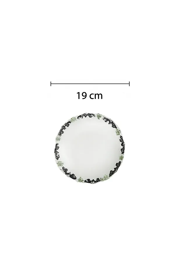 Antique Green 24 Parça Porselen Yemek Takımı - Antik Yeşil Yemek Takımı