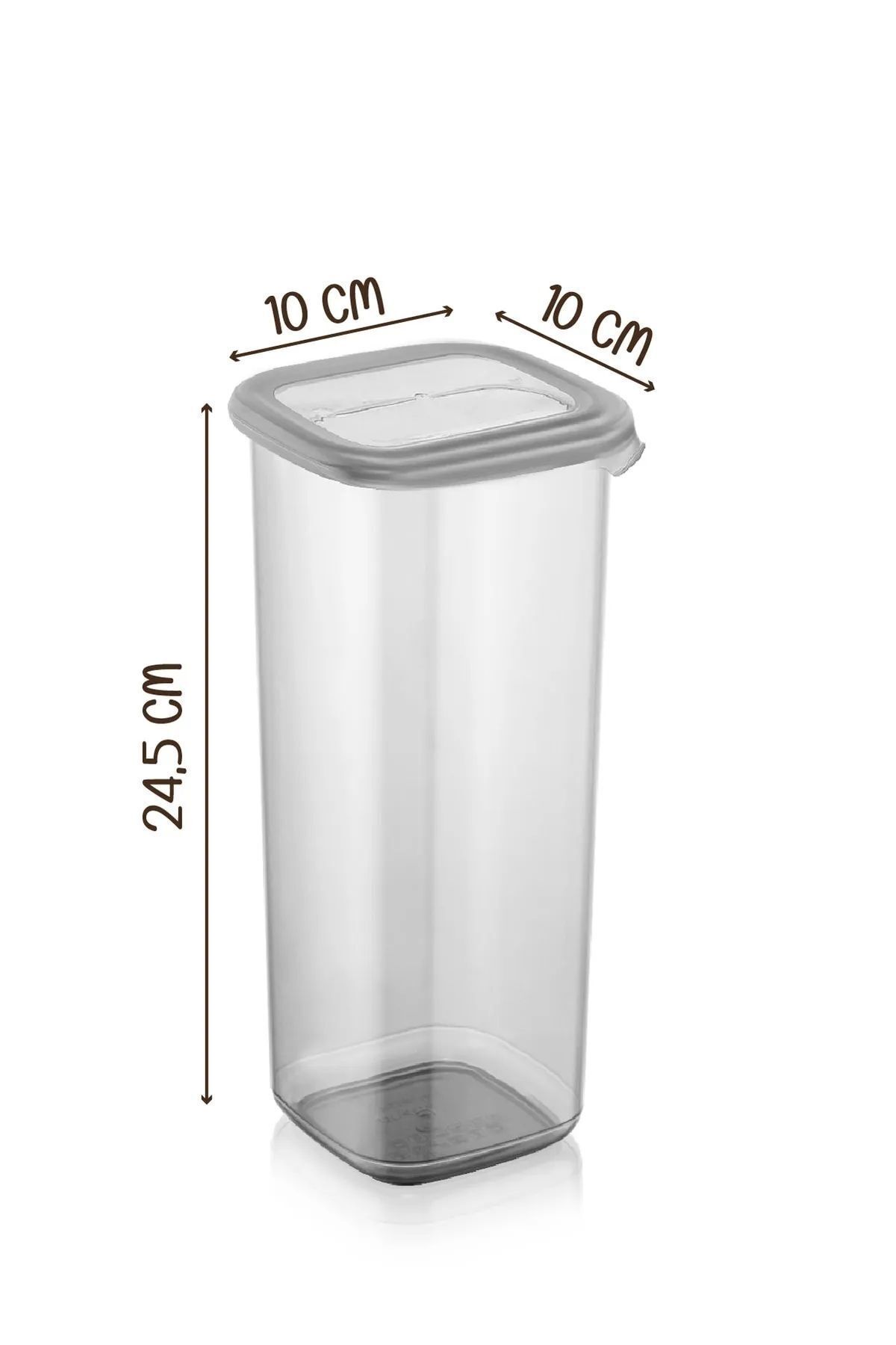 Avantajlı 6'lı Gold Etiketli Boly Kare Saklama Kabı Seti 1750ml Çoklu Set Yapılabilen Erzak Kavanoz