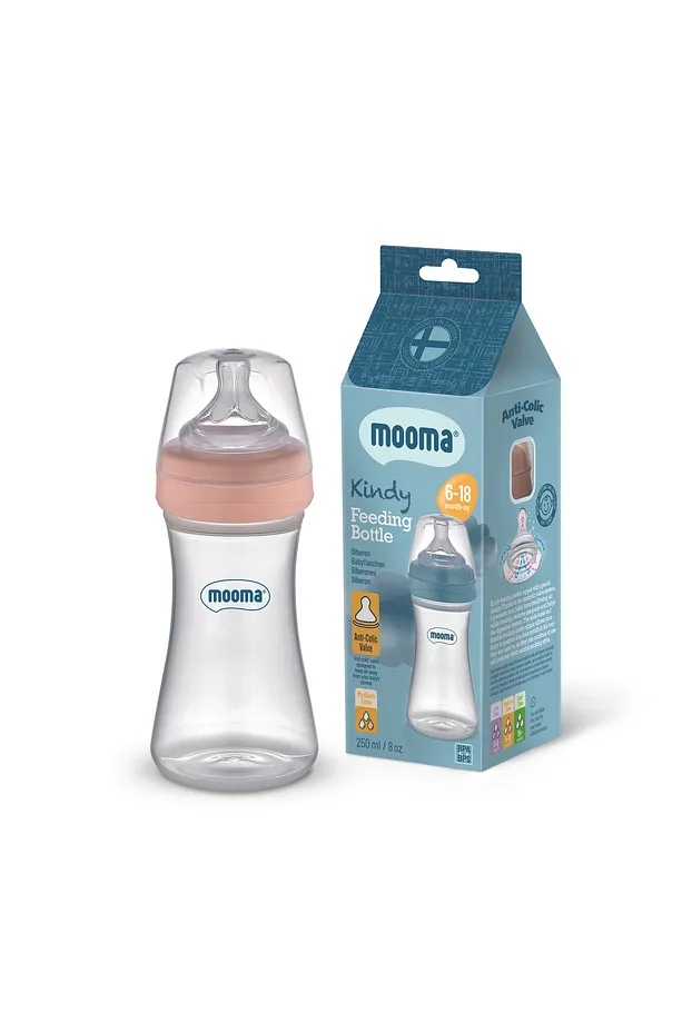 Kindy Antikolik Bebek Biberonu 250 ml / Gaz Sancısına Karşı / BPA İçermez / 6 - 18 Ay / Orta Akış