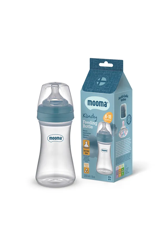 Kindy Antikolik Bebek Biberonu 250 ml / Gaz Sancısına Karşı / BPA İçermez / 6 - 18 Ay / Orta Akış