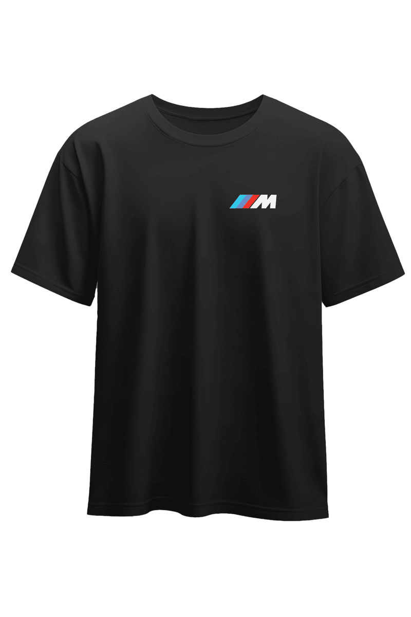 Unisex BMW M5 CS Baskılı Pamuklu Compact Penye T-shirt (oversize)