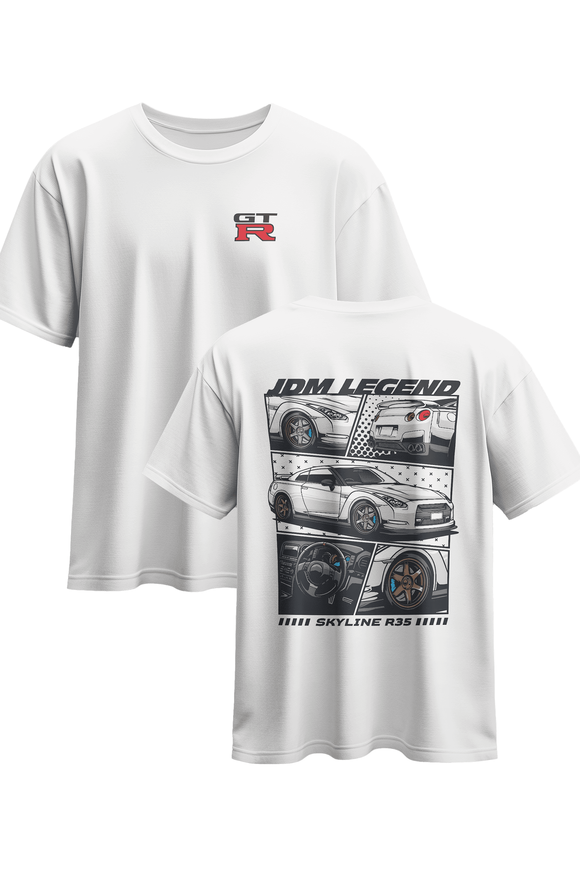 Honda Type R Baskılı Penye T-shirt ( Oversize ) 