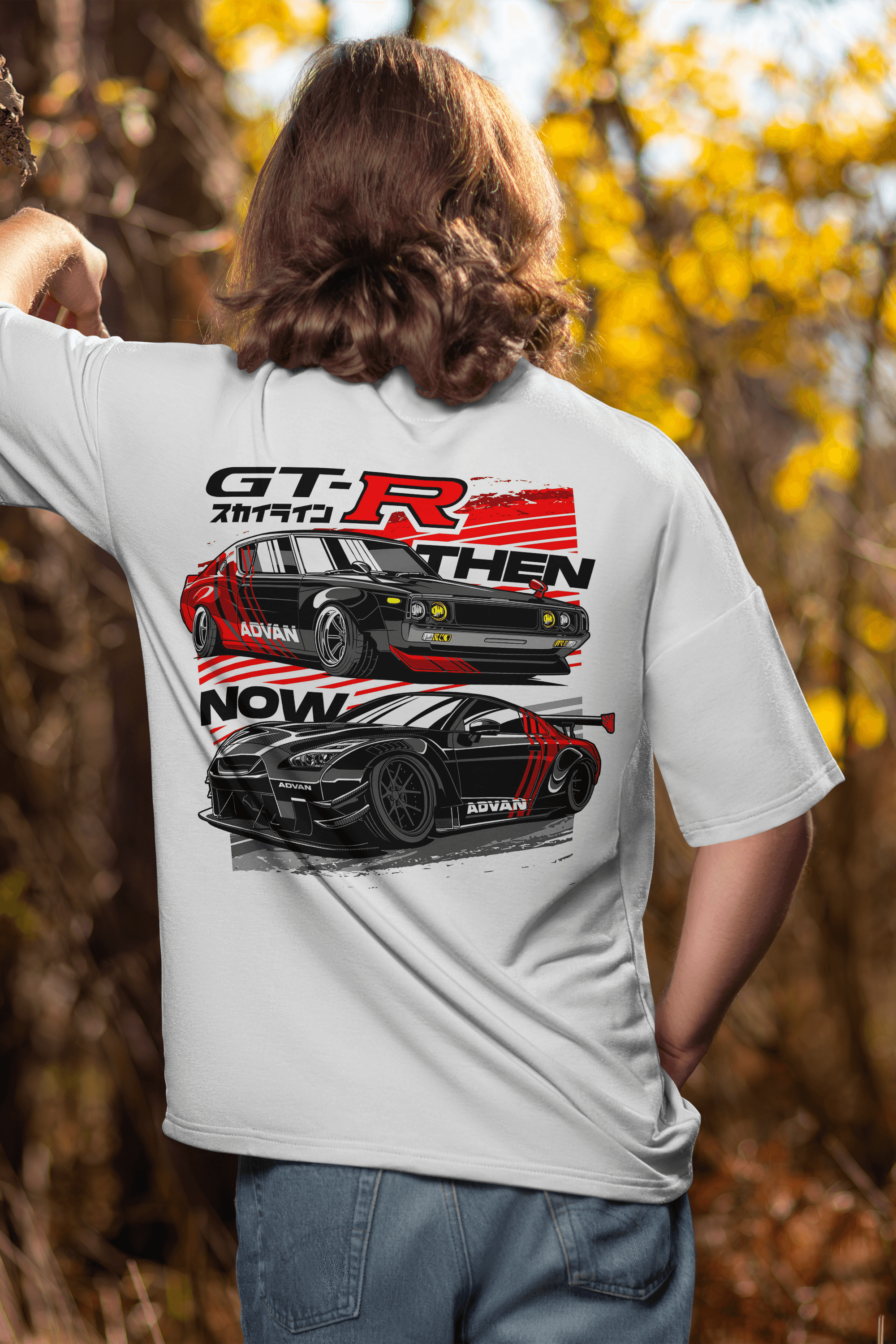 Unisex Nissan GTR Baskılı Tshirt