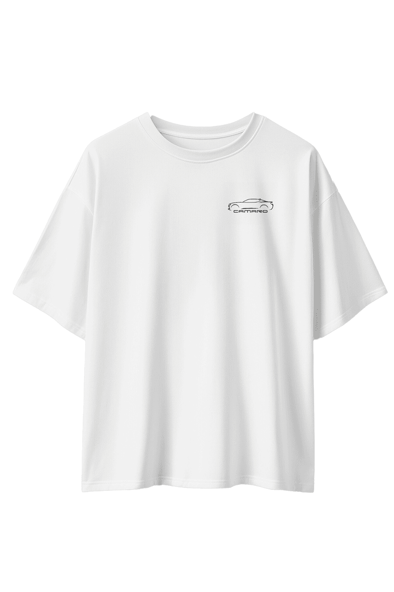 Unisex Chevrolet Camaro baskılı Oversize Tshirt