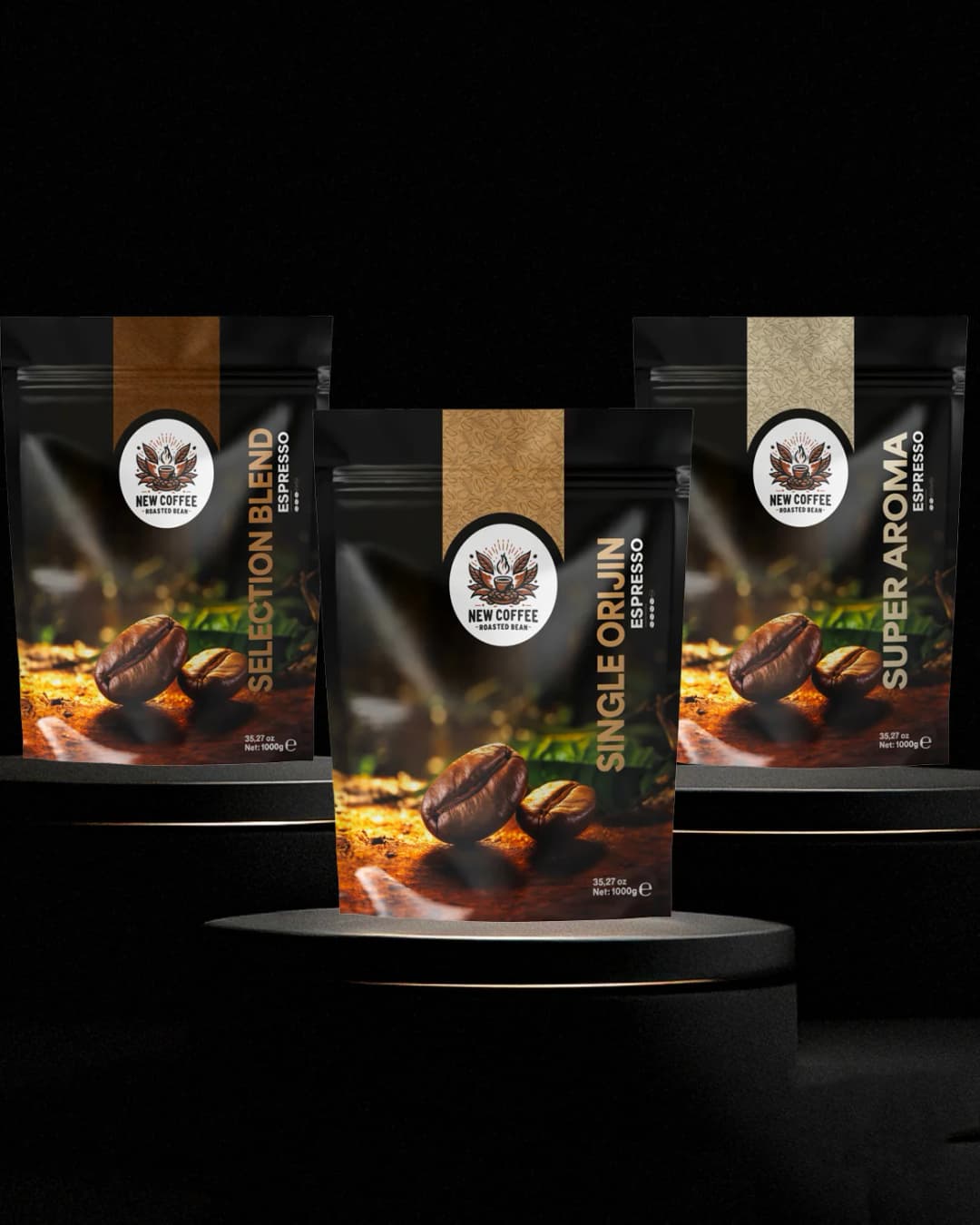 New Coffee Selection Blend 1000g - Ekstra Sert Espresso Kahvesi