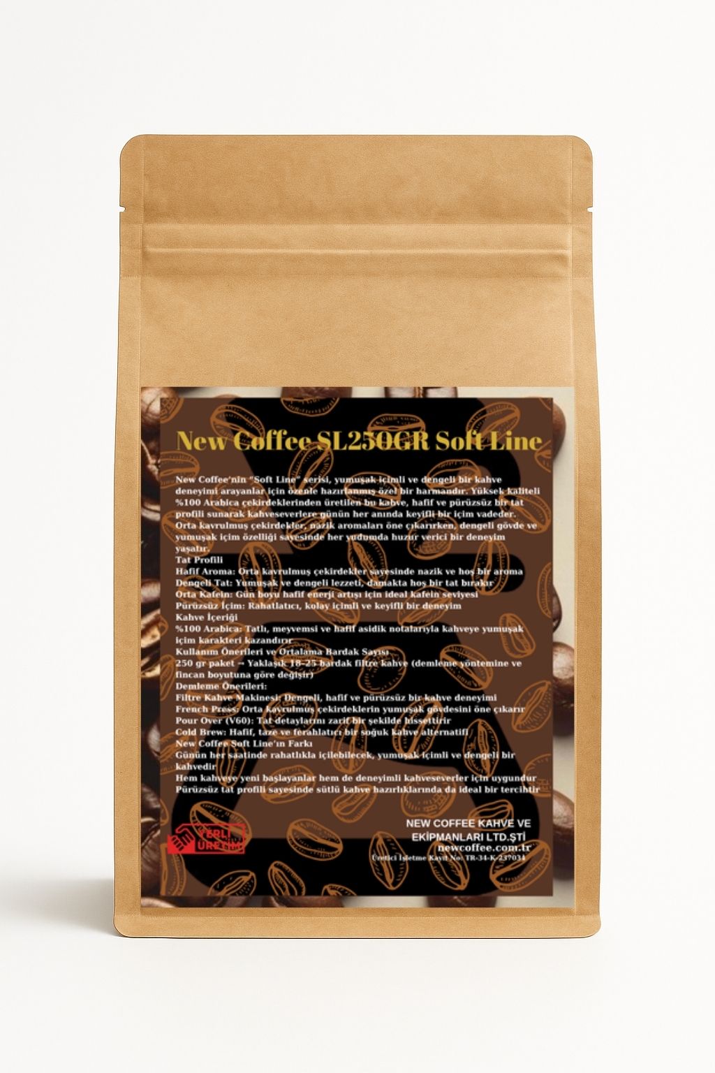 SL250GR Soft Line 250gr Öğütülmüş Filtre Kahve