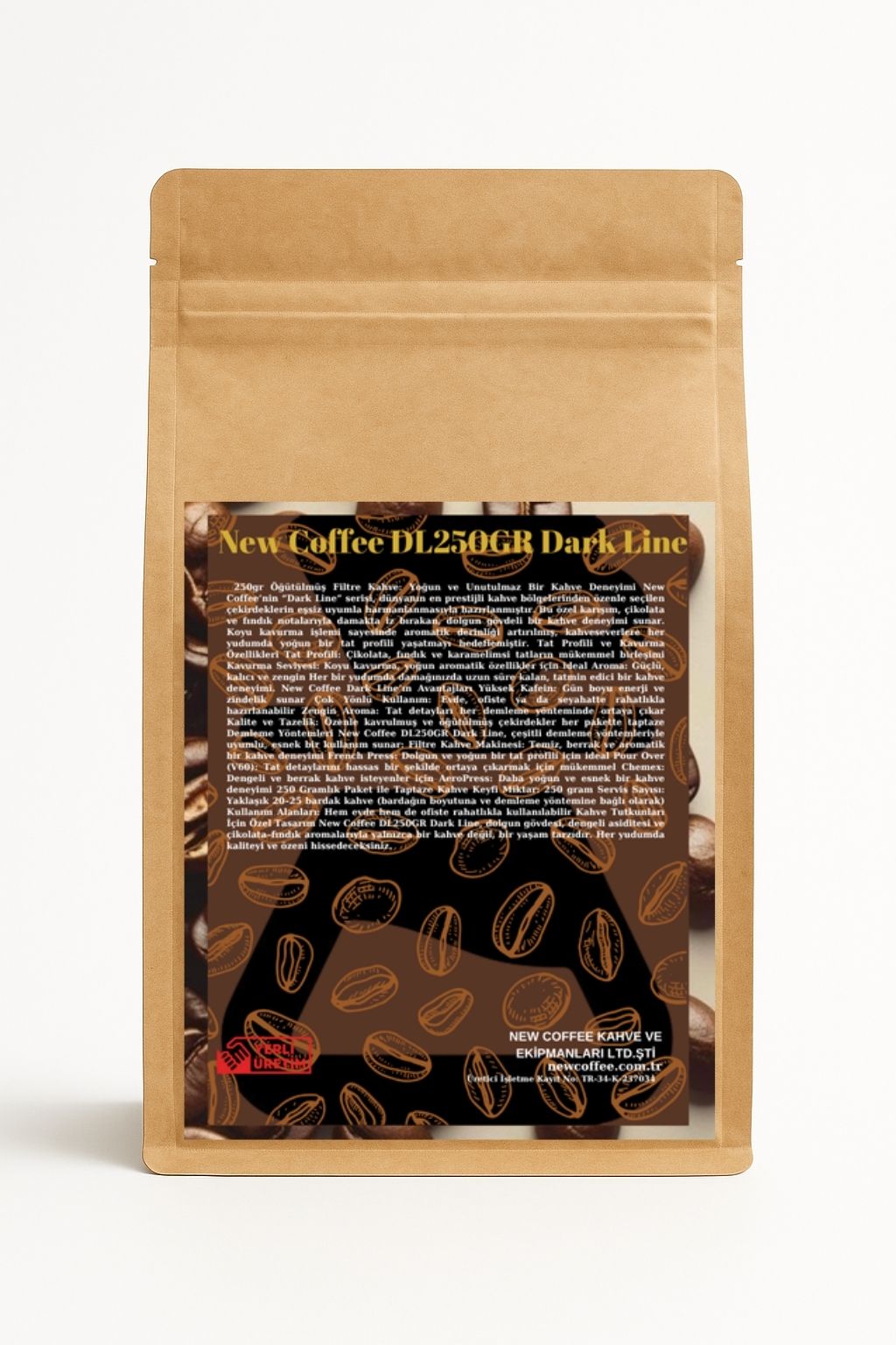 DL250GR Dark Line 250gr Öğütülmüş Filtre Kahve