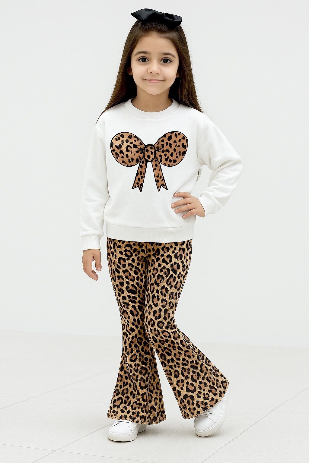 Kız Çocuk Leopar Desenli İkili Takım - 2/9 Yaş - 3125777