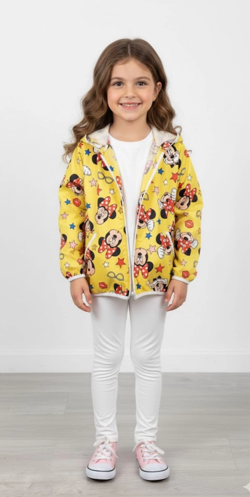 Kız Çocuk Desenli Rüzgarlık - 2/8 Yaş - 31530