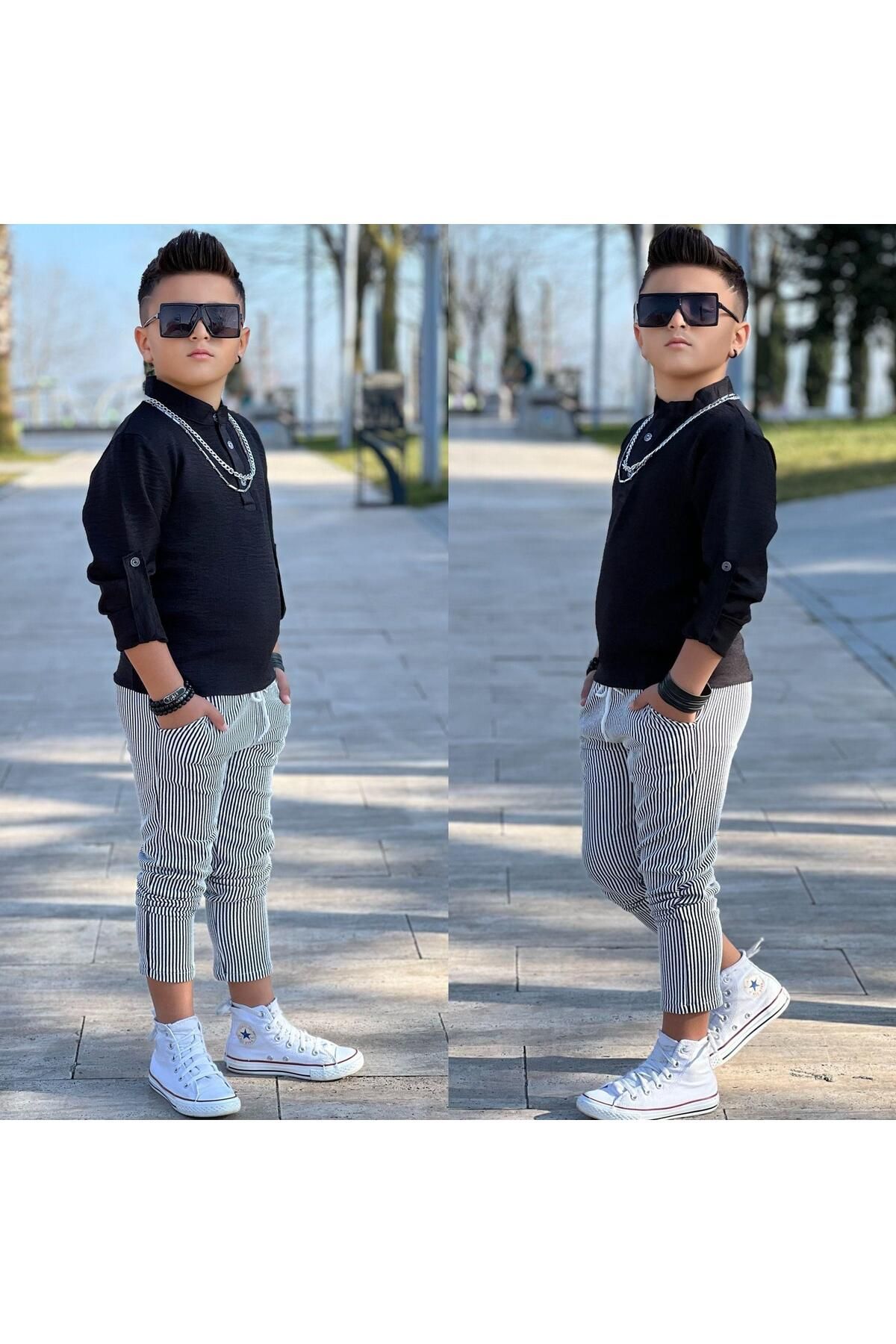 Hakim Yaka Gömlekli Tarz Takım