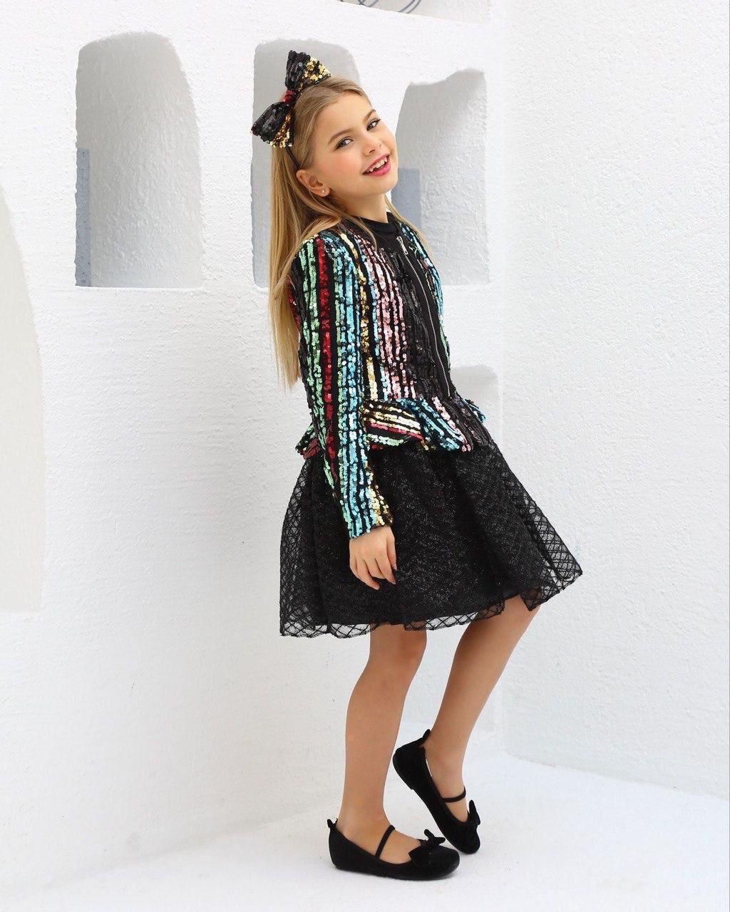 Özel Tasarım Kız Çocuk 4'lü Etek Kombin Set - 4/14 Yaş - 31514