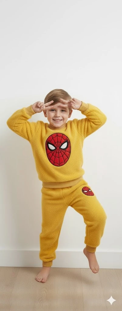 Peluş Erkek Çocuk Takımı - 2/9 Yaş - 31547