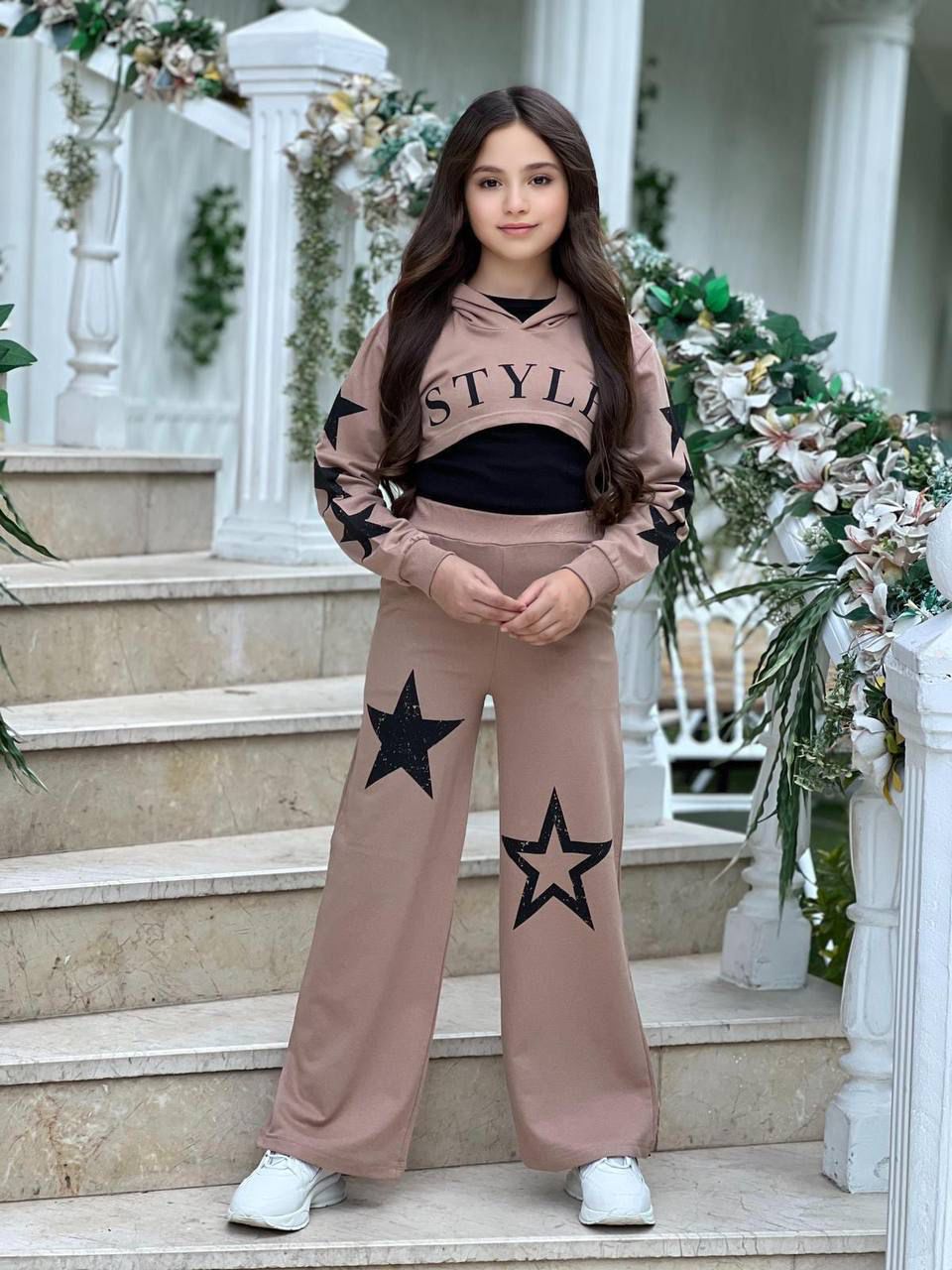 Star Style Kız Çocuk 3'lü Takım - 3/12 Yaş - 31517