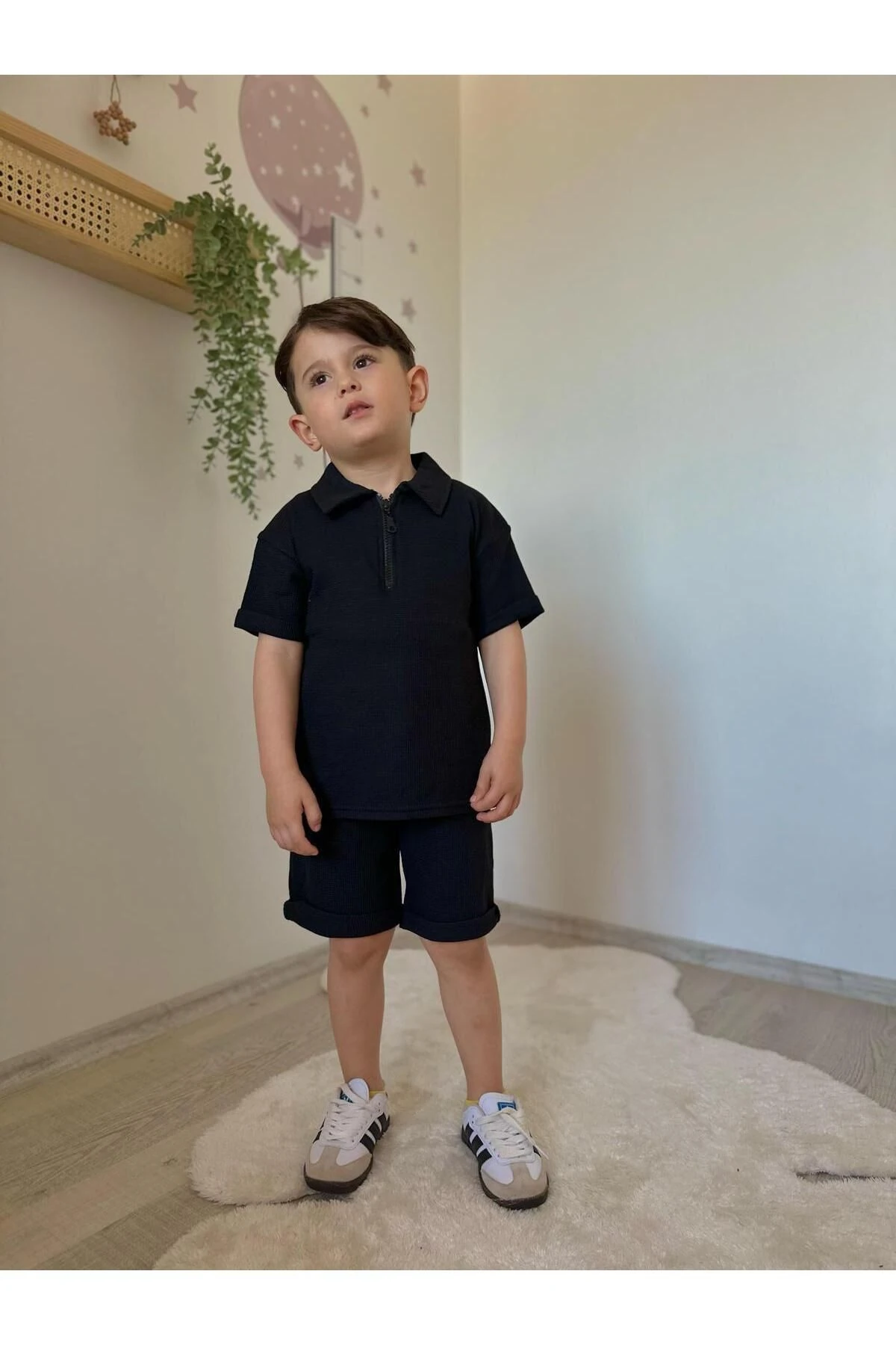 Fermuarlı Şort Takım