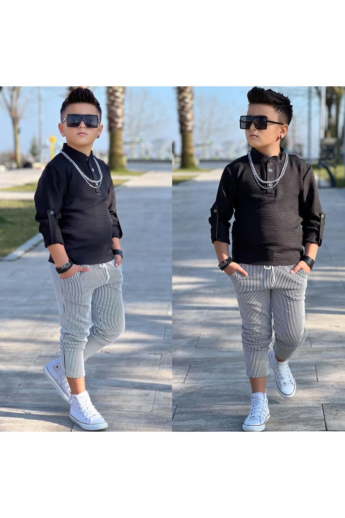 Hakim Yaka Gömlekli Tarz Takım