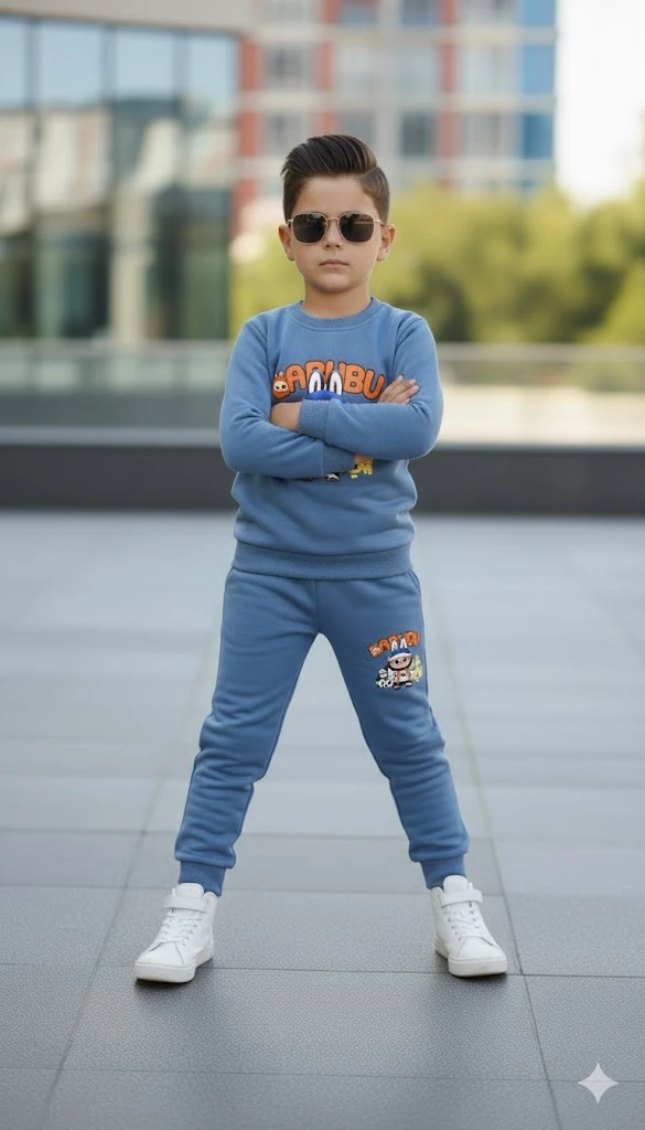 Erkek Çocuk Baskılı Eşofman Takım - 5/8 Yaş - 31567