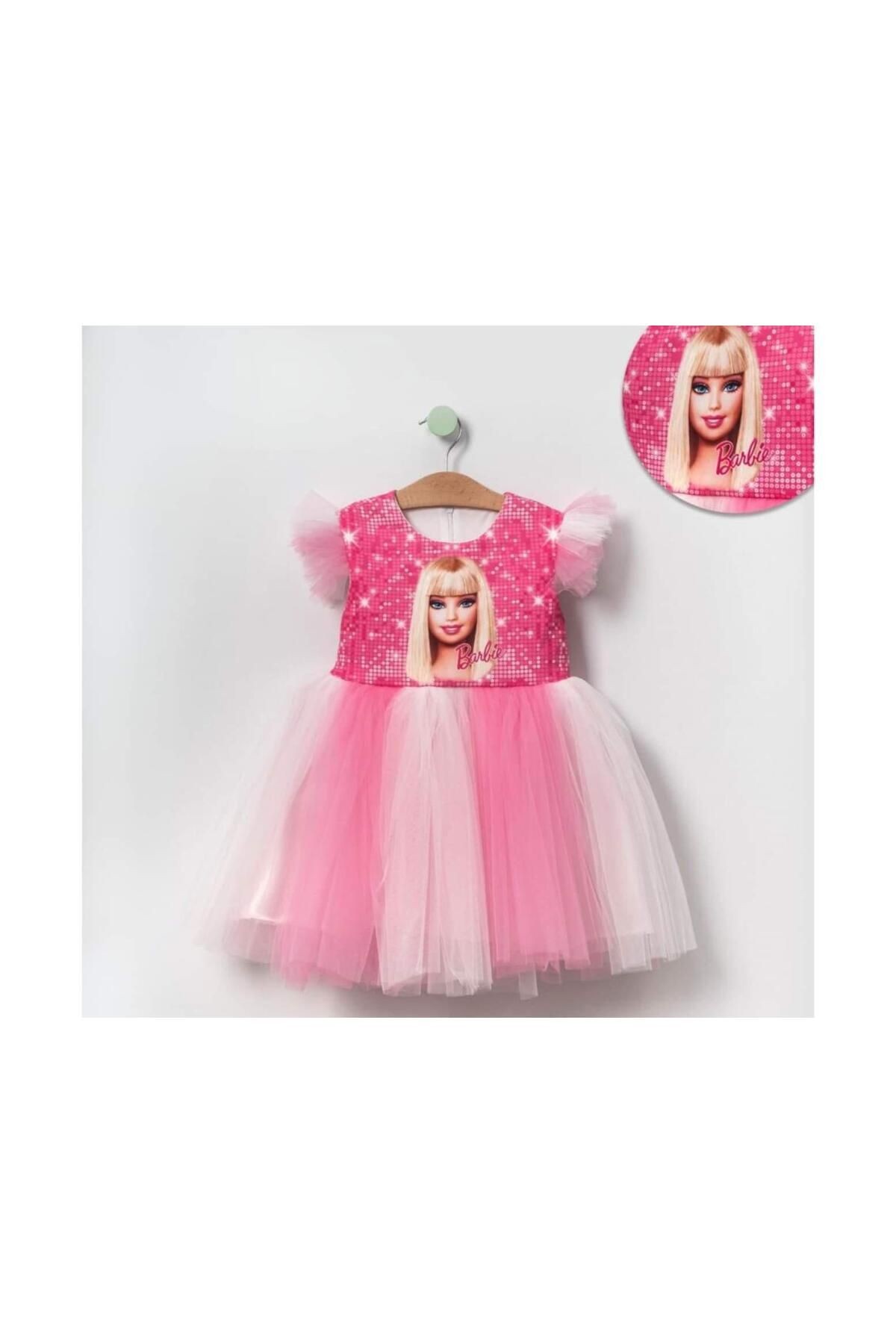 Barbie Kol Detaylı Özel Gün Elbise