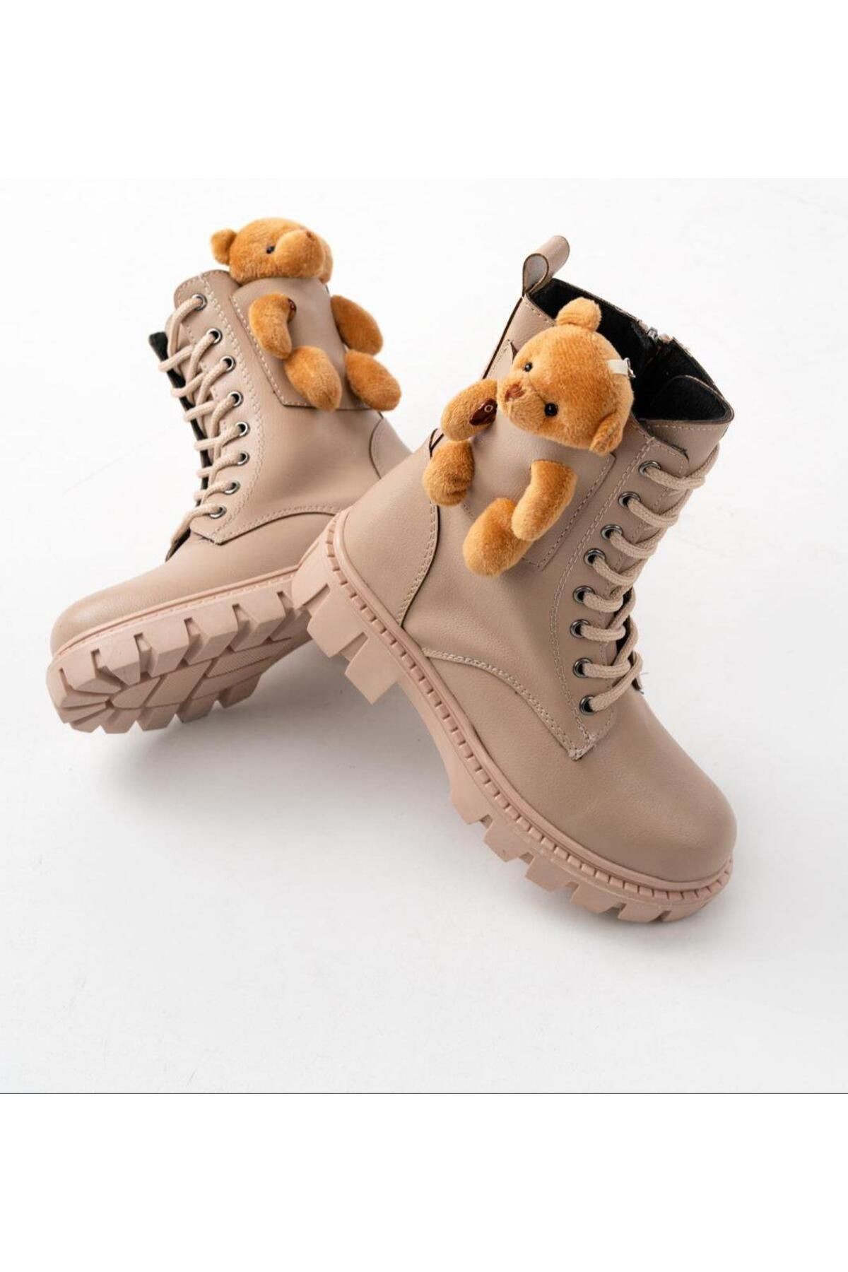 Unisex Yüksek Taban Ayıcıklı Bot