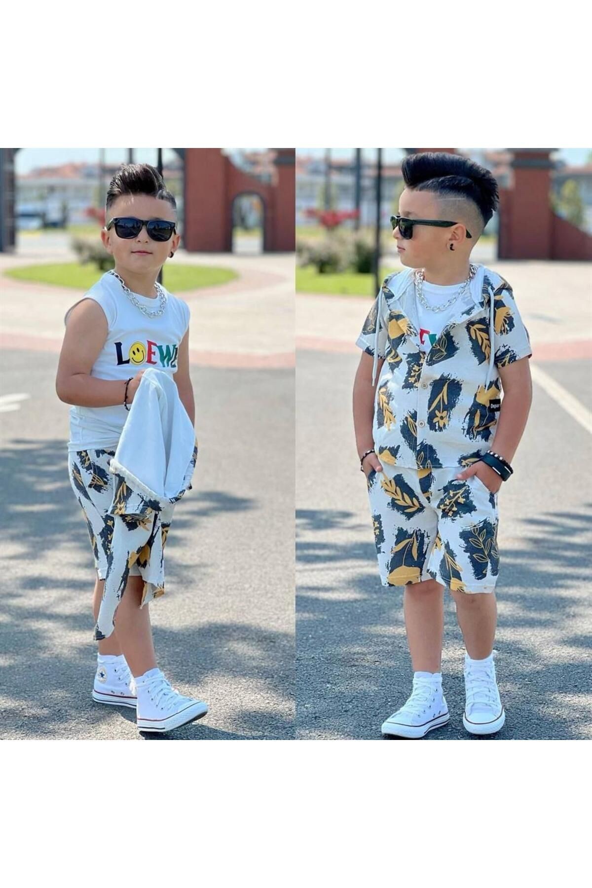 Zr Model Yelekli Şort Takım