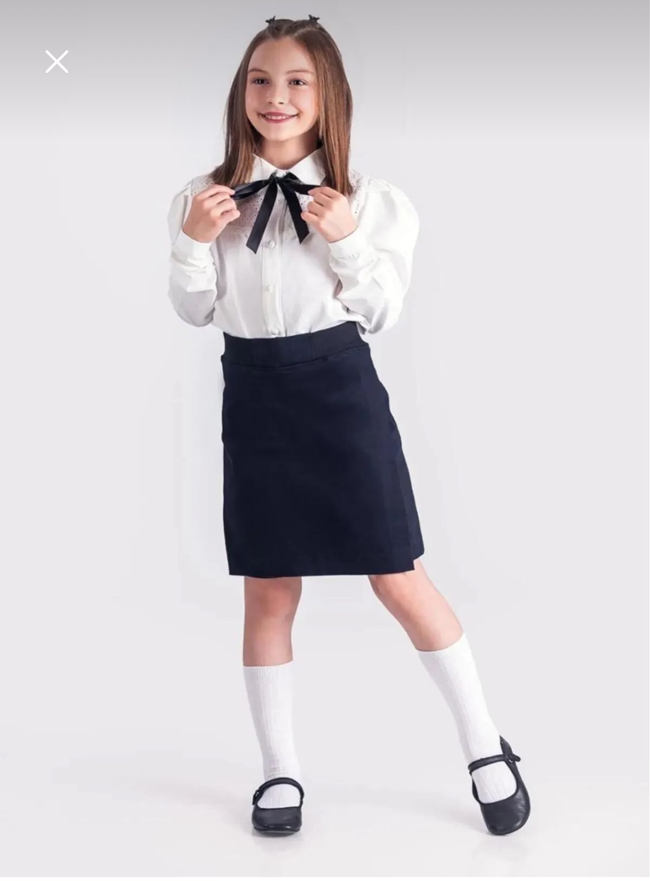 Kız Çocuk Okul Gabardin Şort Etek | 7-12 Yaş - 31434