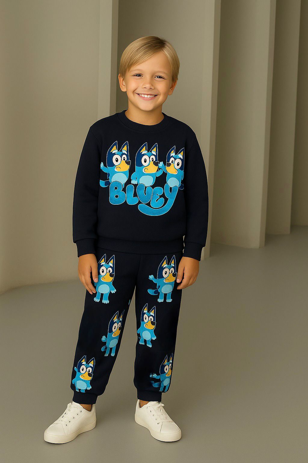 Bluey Çocuk Eşofman Takımı (3-10 Yaş) - Lacivert - 31484 - 31484