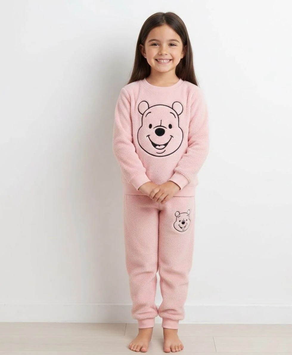 Peluş Kız Çocuk Takım - 2/8 Yaş - 31569