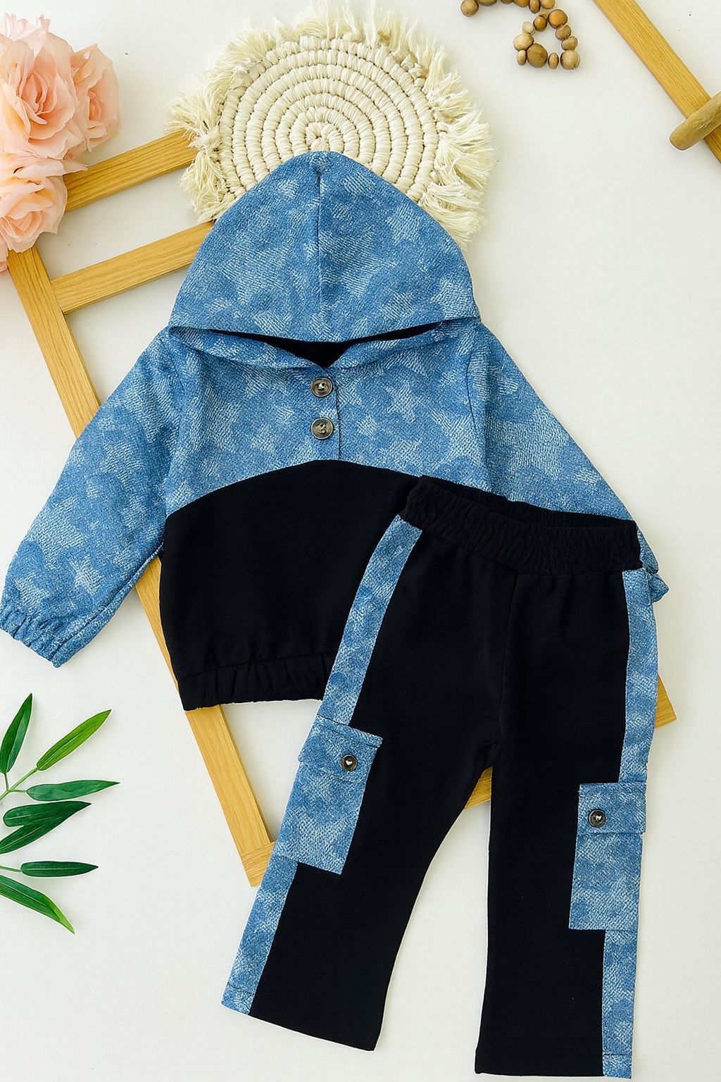 Denim Star Style Kız Çocuk 2'li Takım - 3/12 Yaş - 31518
