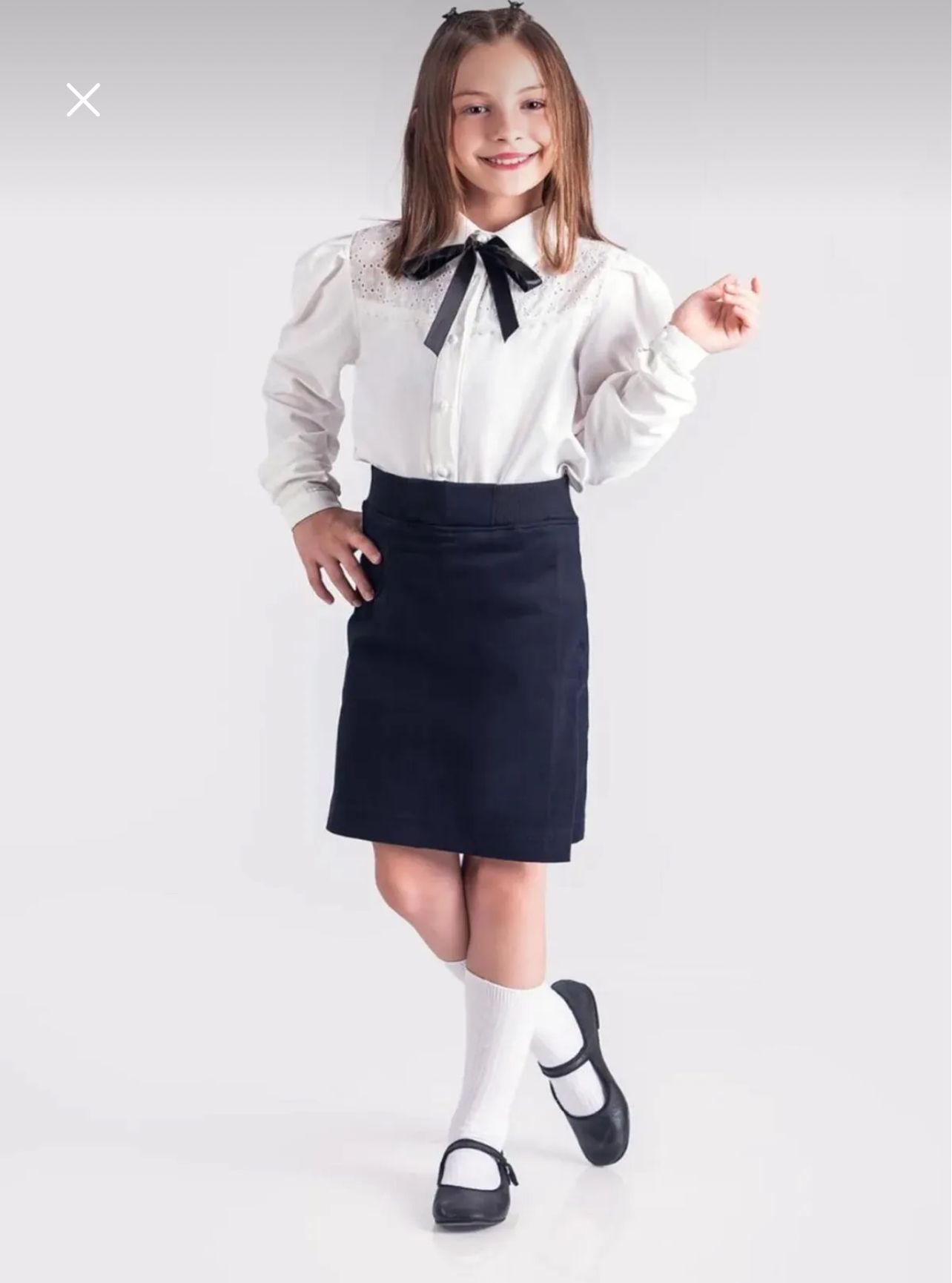 Kız Çocuk Okul Gabardin Şort Etek | 7-12 Yaş - 31434