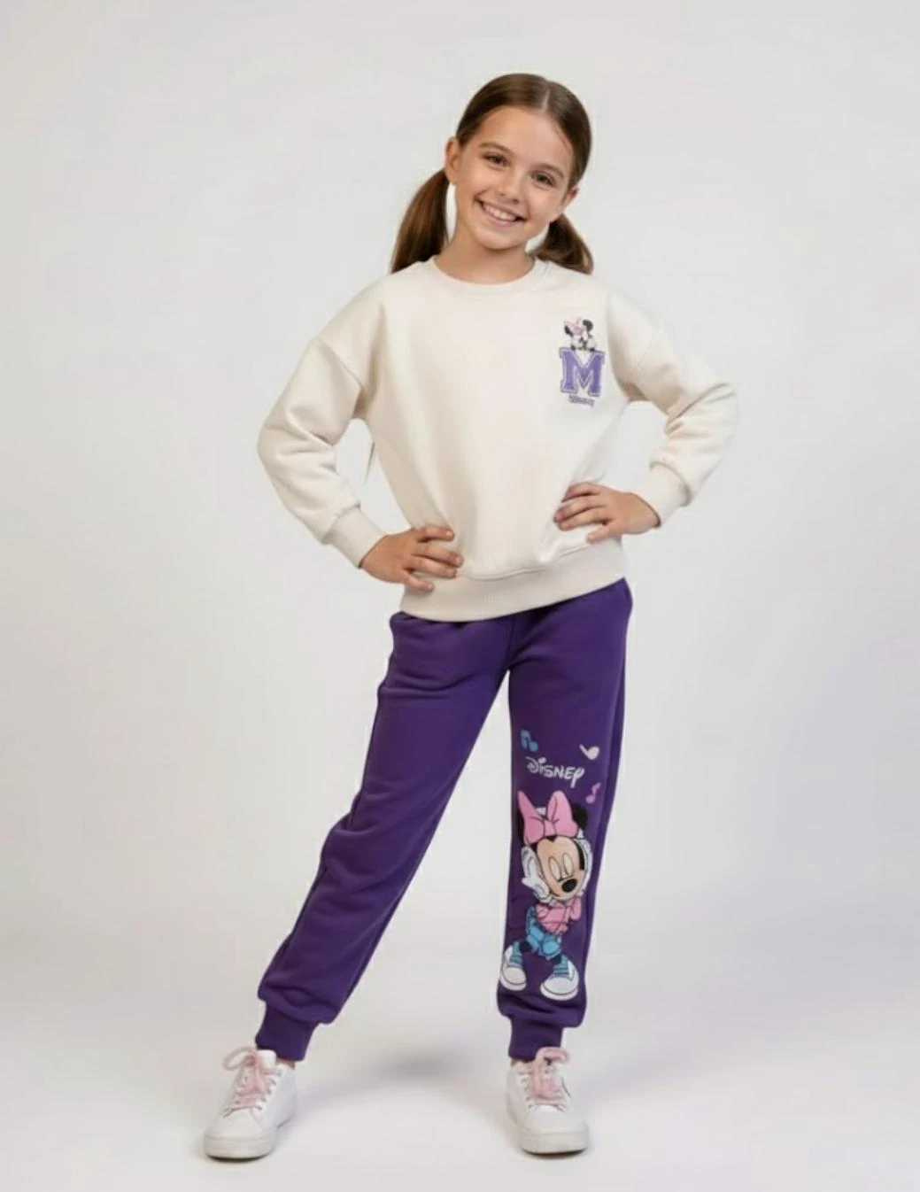 Kız Çocuk Baskılı Rahat Eşofman Takım - 4/10 Yaş - 31570